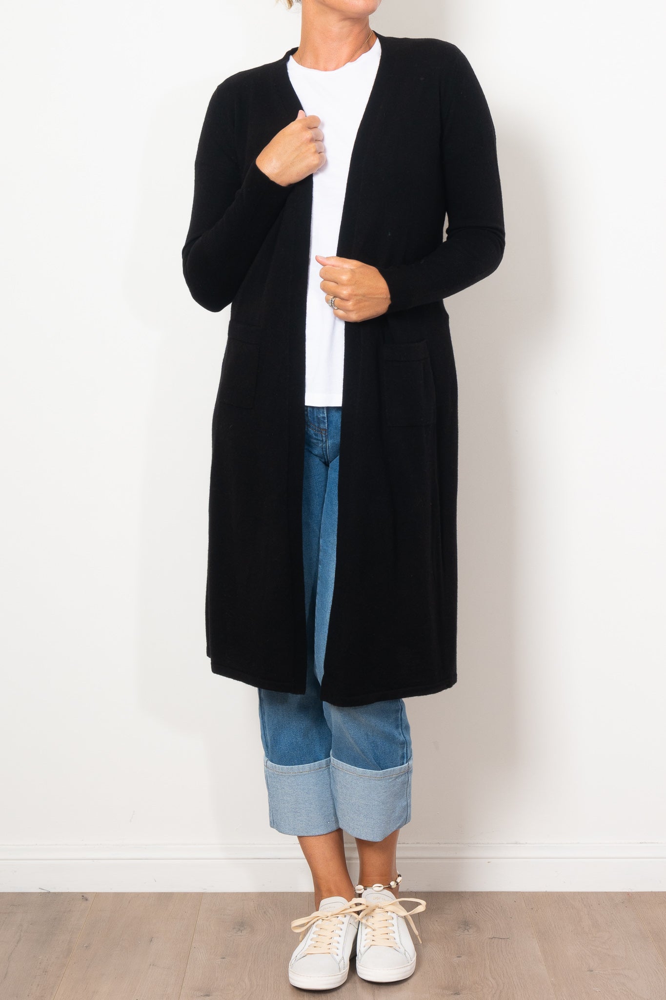 Bridge & Lord Women's Longline Cardigan Sweater - Soft Knit Open Front Wrap for Office, Casual & Layering