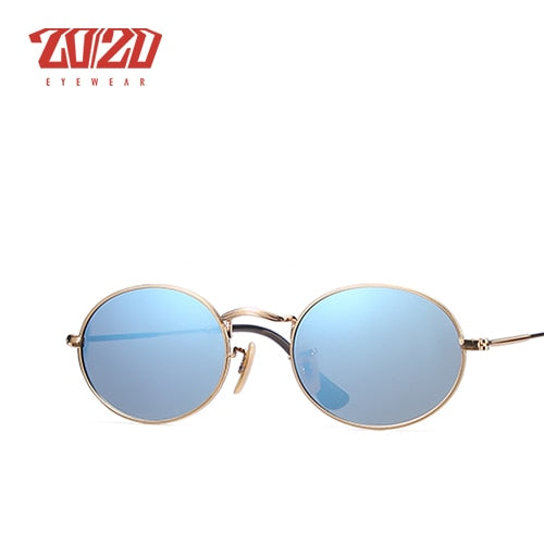 20/20 Polarized Oval Driving Sunglasses for Men & Women - UV Protection, Anti-Glare, Lightweight Comfort - Perfect for Road Trips, Commuting & Outdoor Activities (Model C030)