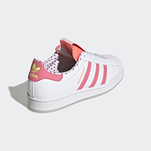 adidas Superstar Kids' Sneakers - White, Size 6.5 Youth - Classic Casual Shoes for School, Play & Everyday Wear