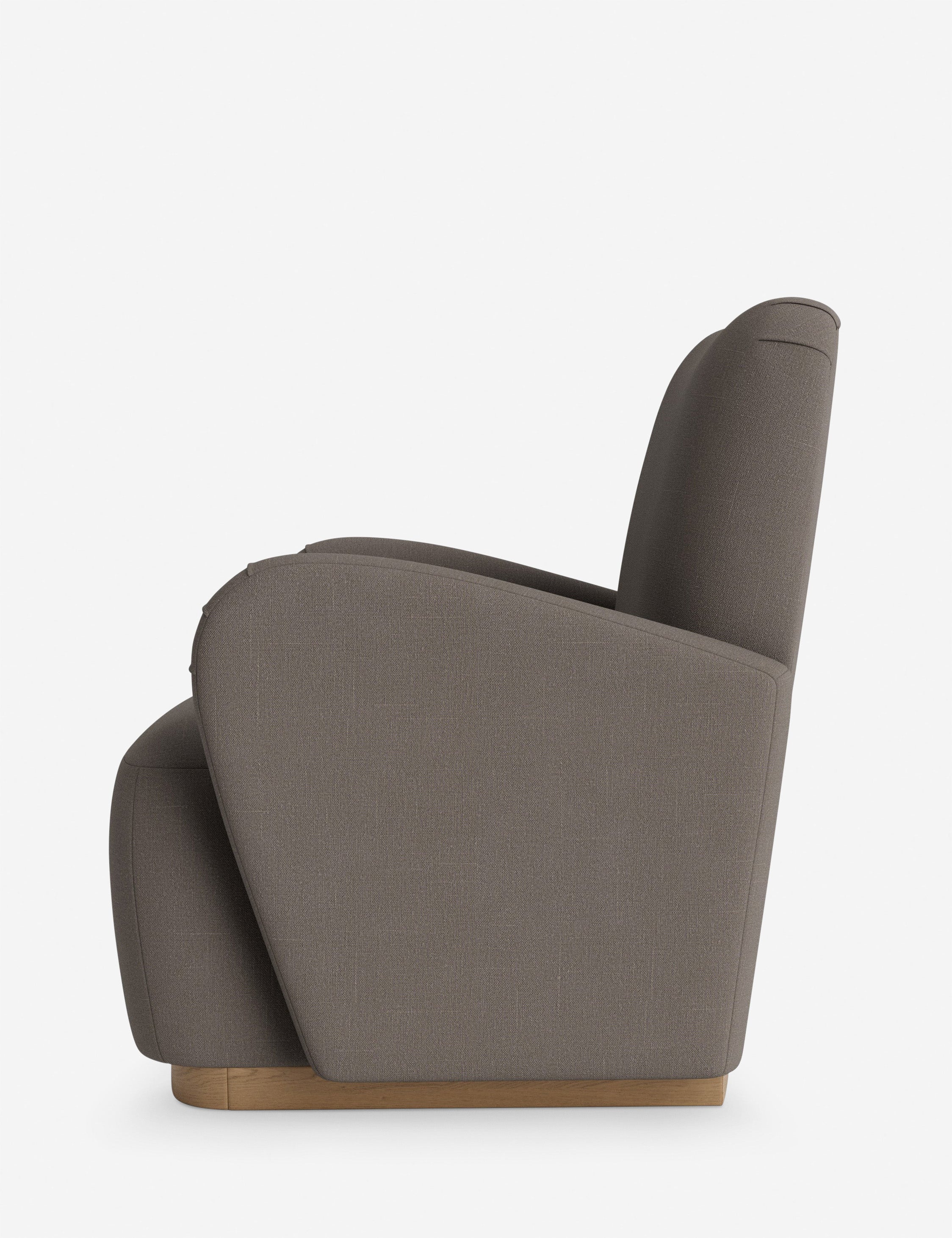 DISC Interiors Bei Accent Chair - Mid Century Modern Lounge Chair with Wooden Legs for Living Room, Bedroom & Office Decor | Stylish Comfortable Seating for Home & Workspace