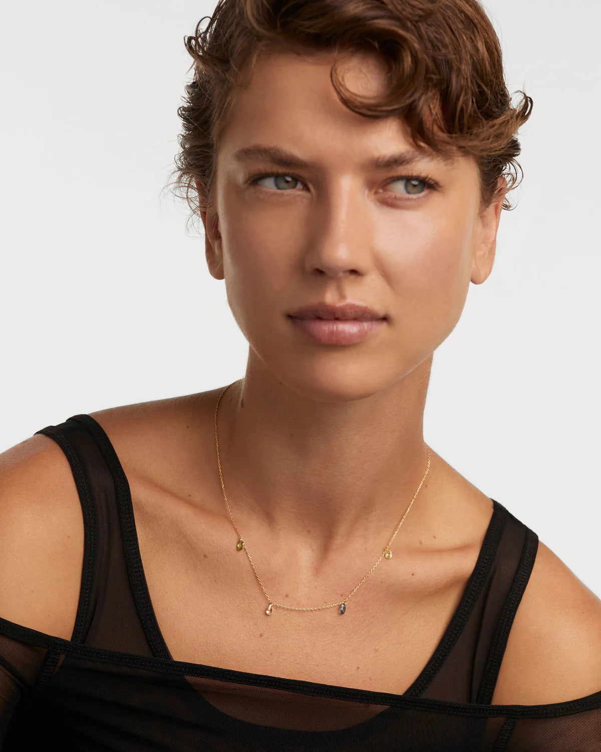 18K Yellow Gold Vermeil Bloom Necklace for Women - Elegant Floral Pendant Jewelry for Everyday Wear & Special Occasions