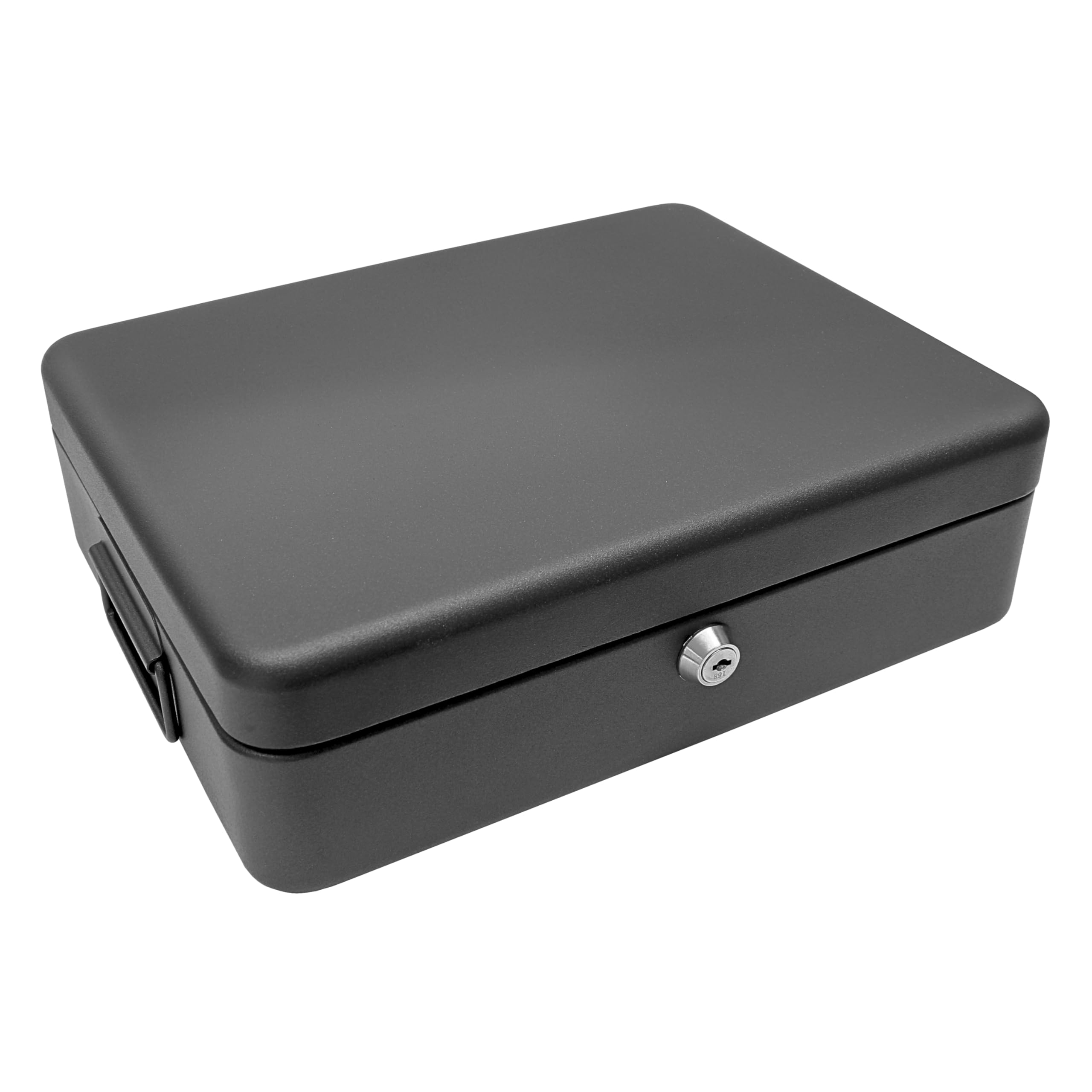 A4 Security Box - Black Document Safe for Home & Office - Secure Storage for Files, Cash, and Valuables | Fireproof & Waterproof Protection