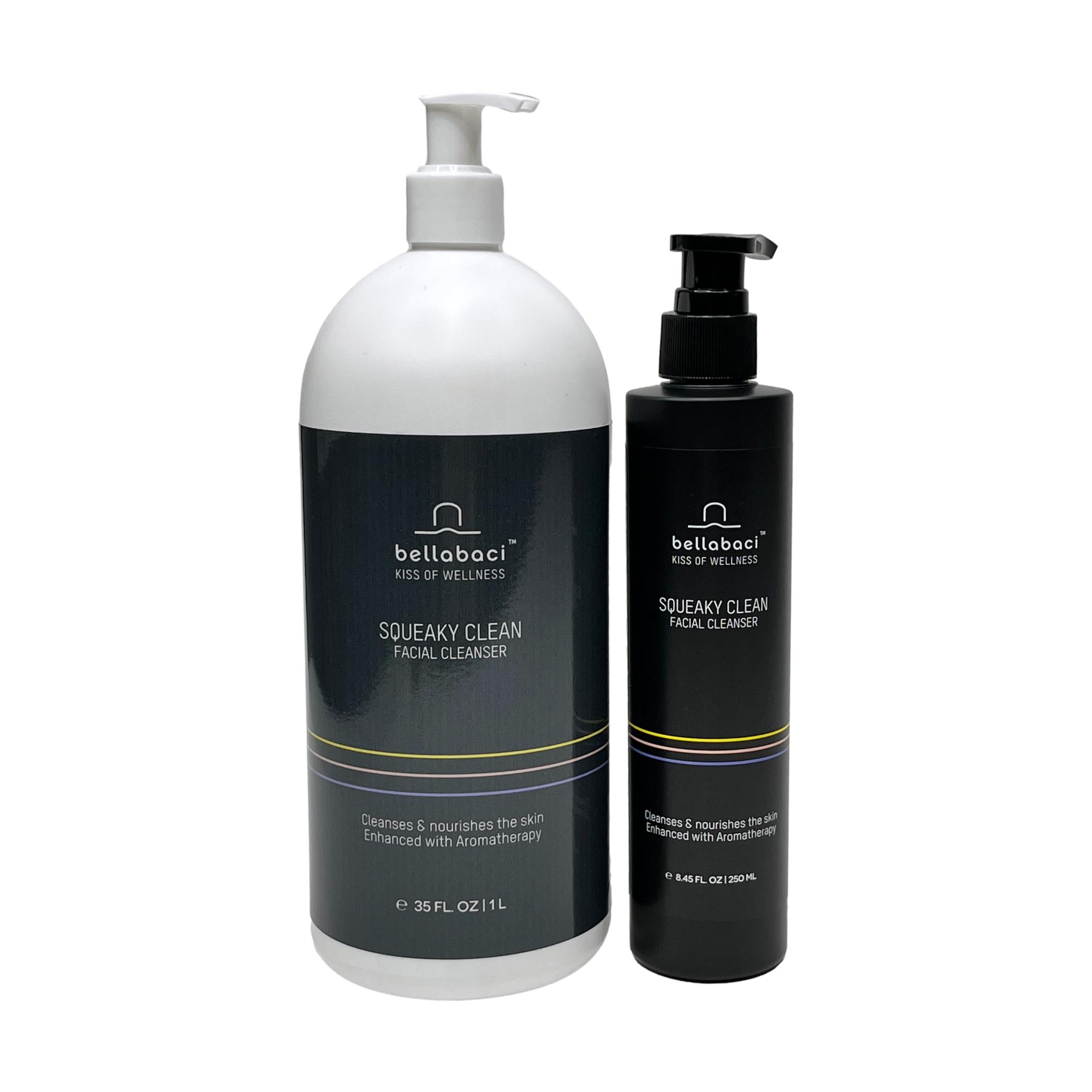 Bellabaci Squeaky Clean Facial Cleanser - Gentle Foaming Face Wash for All Skin Types | Deep Cleansing & Hydrating | Perfect for Daily Skincare Routine & Makeup Removal