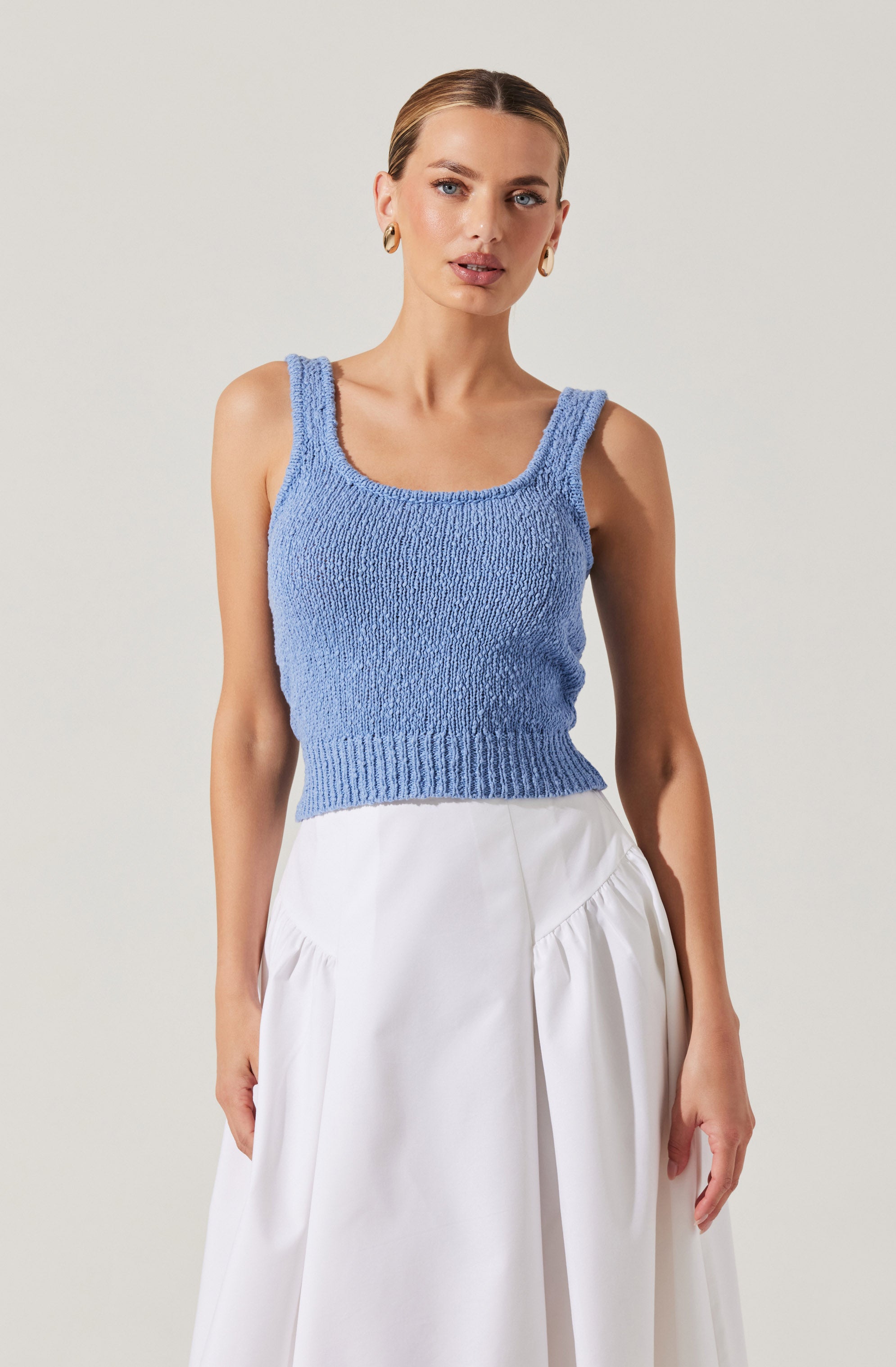 Virgo Textured Sweater Tank Top for Women - Soft Knit Sleeveless Pullover - Perfect for Layering, Casual Outfits & Office Wear