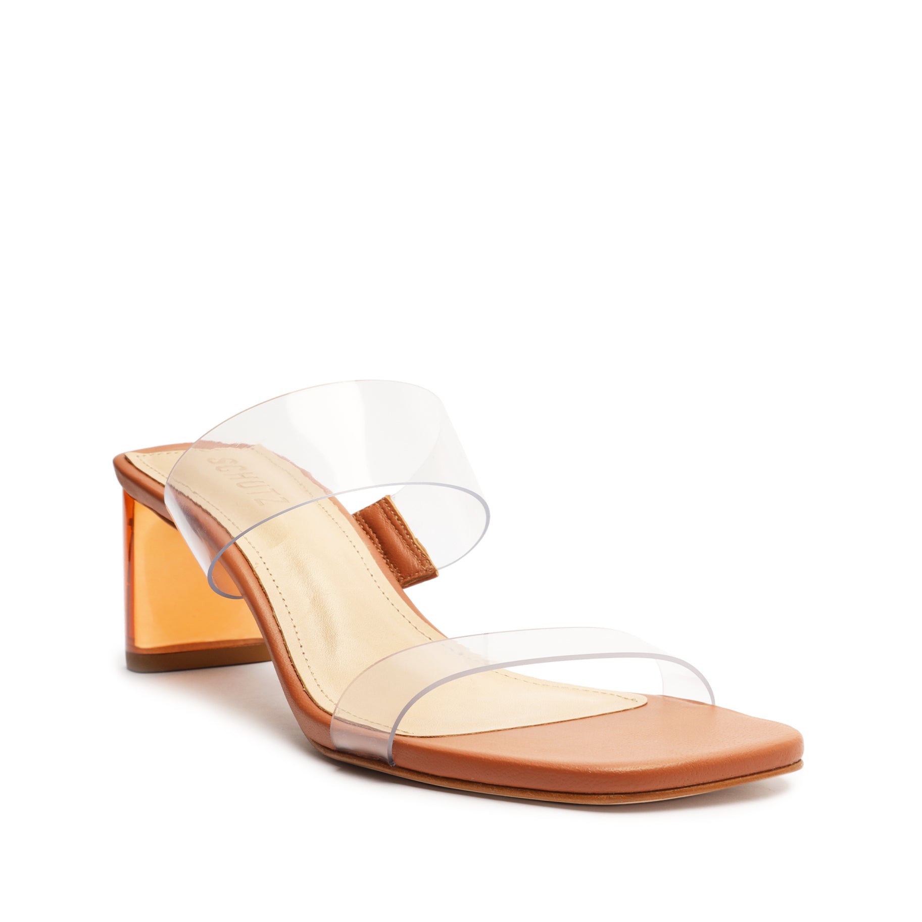 Ariella Women's Comfortable Acrylic Mid Heel Sandals - Perfect for Summer, Beach, and Casual Outings