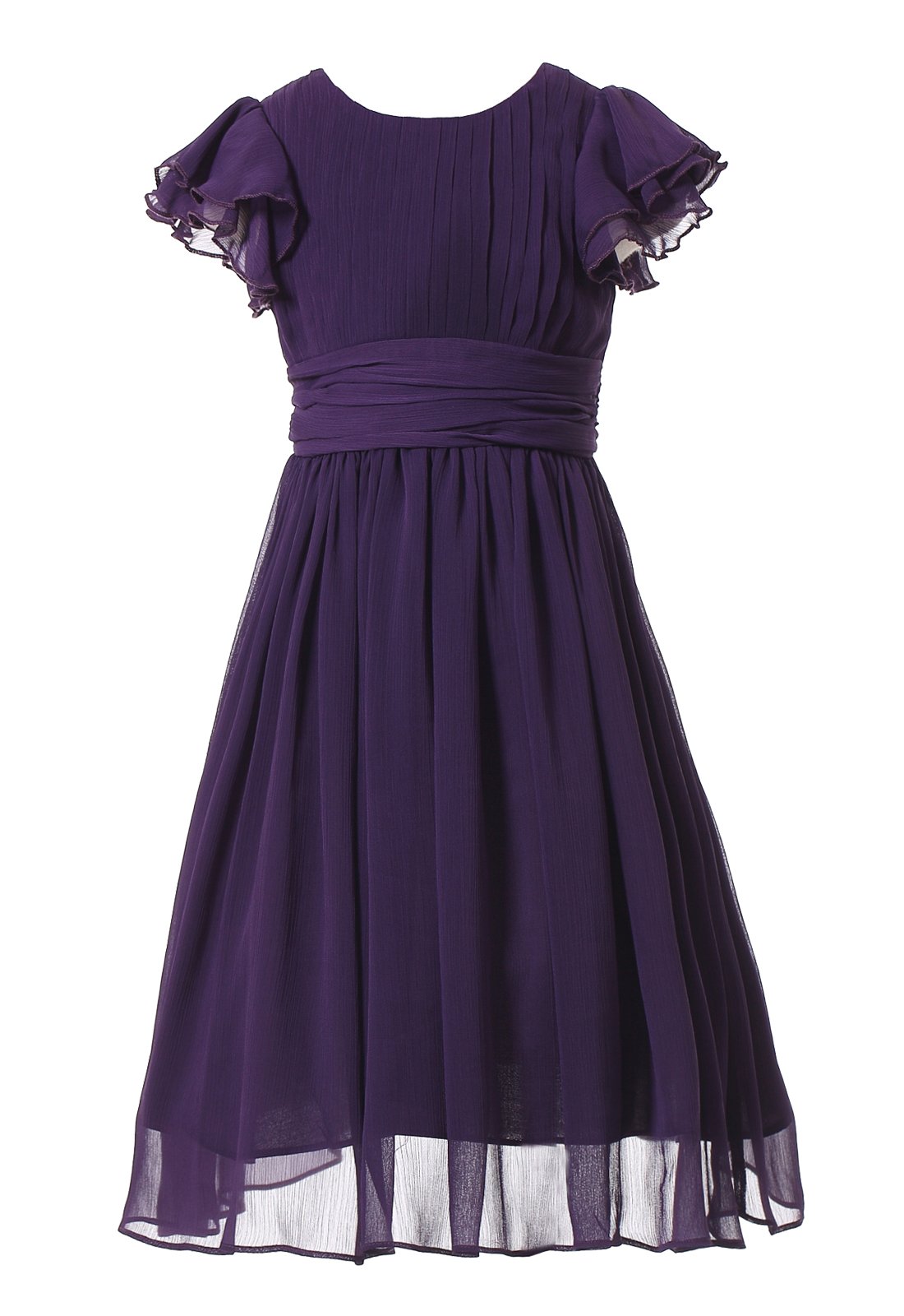 Elegant Rose Chiffon Prom Dress for Women - Flowy Bridesmaid & Flower Girl Party Gown - Perfect for Weddings, Prom Nights & Special Occasions
