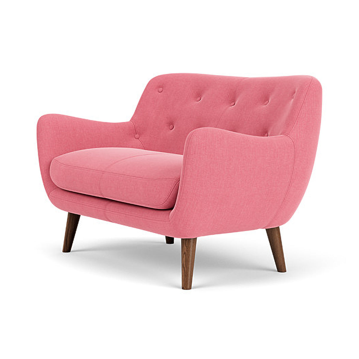 Herman Fabric 2 Seater Sofa - Modern Living Room Couch for Small Spaces, Apartment & Home Decor - Comfortable Loveseat with Soft Upholstery for Relaxing, Entertaining & Cozy Lounging