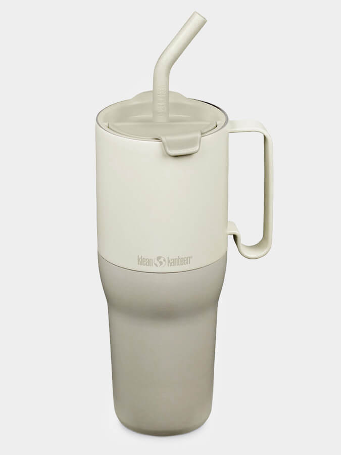 Klean Kanteen Rise 36oz (1065ml) Stainless Steel Tumbler with Straw Lid - Insulated Travel Mug for Hot & Cold Drinks, Perfect for Office, Gym, Hiking and Outdoor Activities