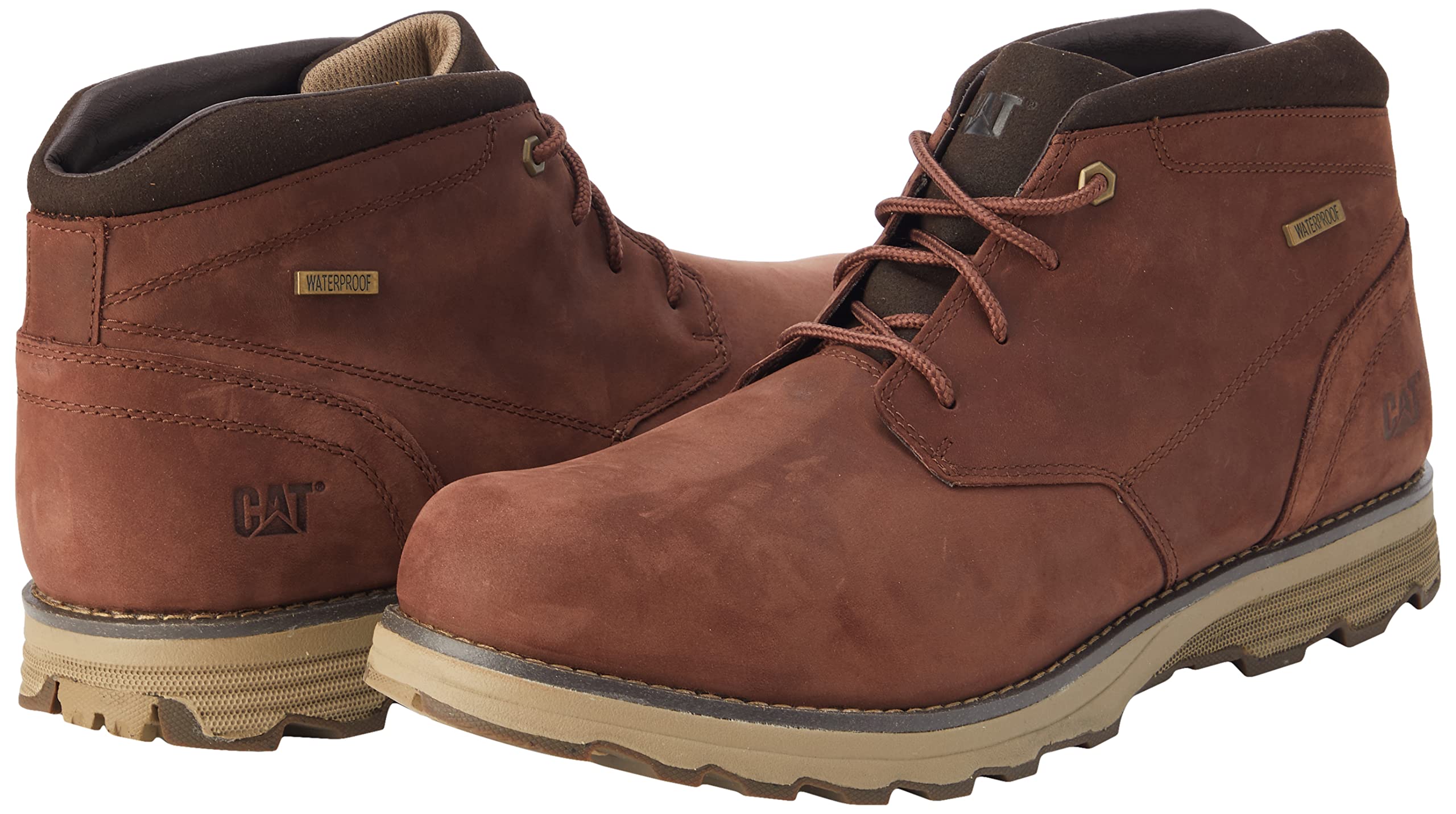 Men's Cat Footwear Chukka Boots - Durable Work Boots for Construction, Hiking & Outdoor Adventures