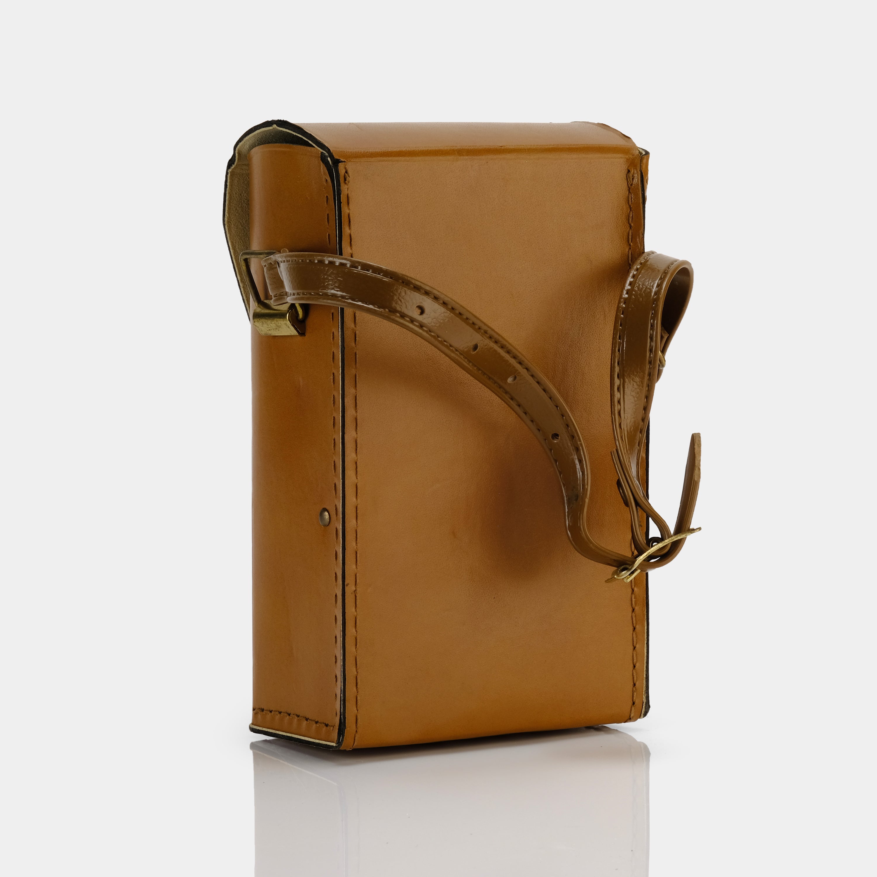 Vintage Brown Leather Case for Polaroid SX-70 Folding Camera - Perfect for Travel, Photography Enthusiasts & Retro Style Protection