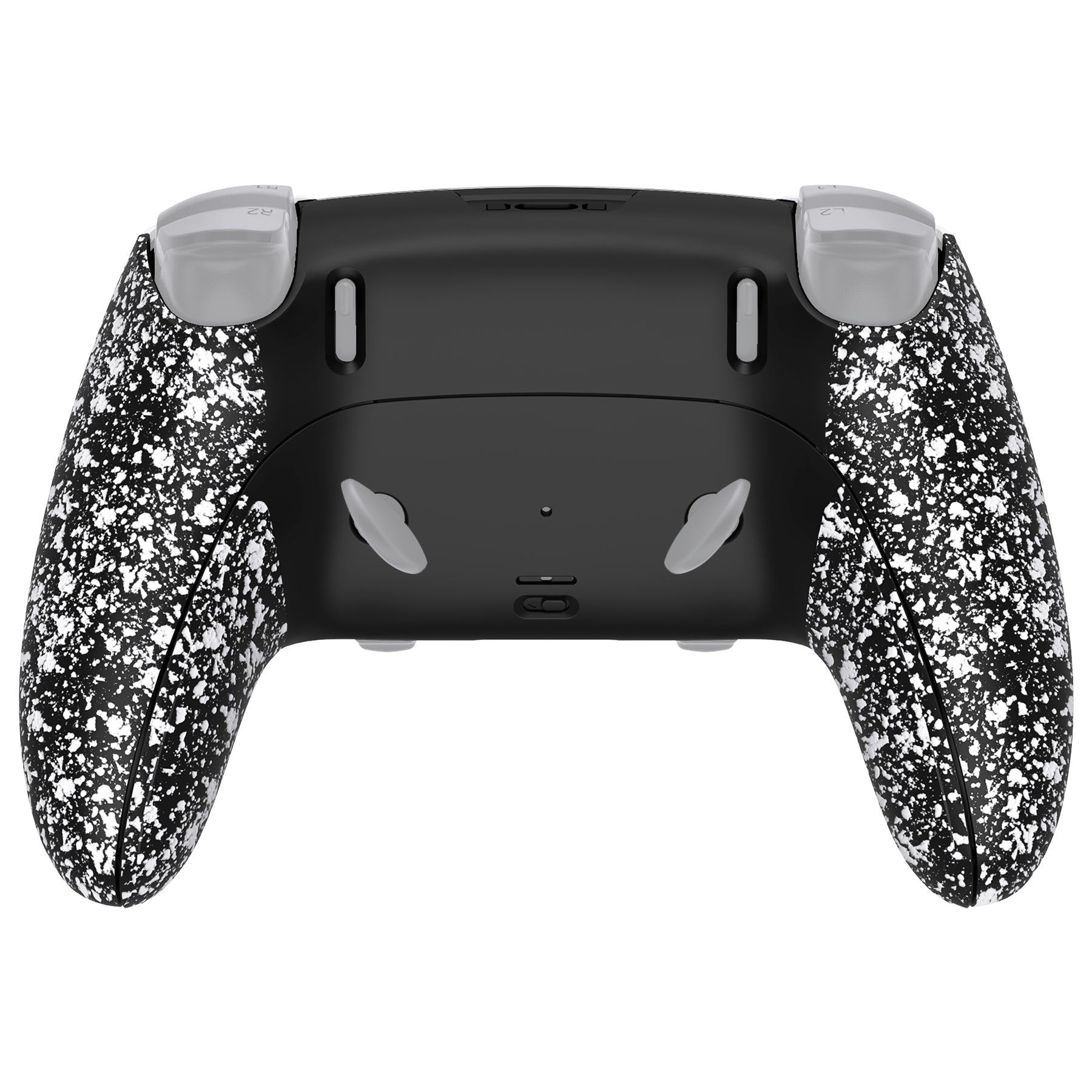 eXtremeRate Custom PS5 Edge Controller Back Housing Shell - Non-Slip 3D Textured White Cover with Improved Grip for Gaming | DIY Replacement Back Case & Clip Shell (Model DYLEGP002) | Perfect for Competitive Gaming & Long Play Sessions