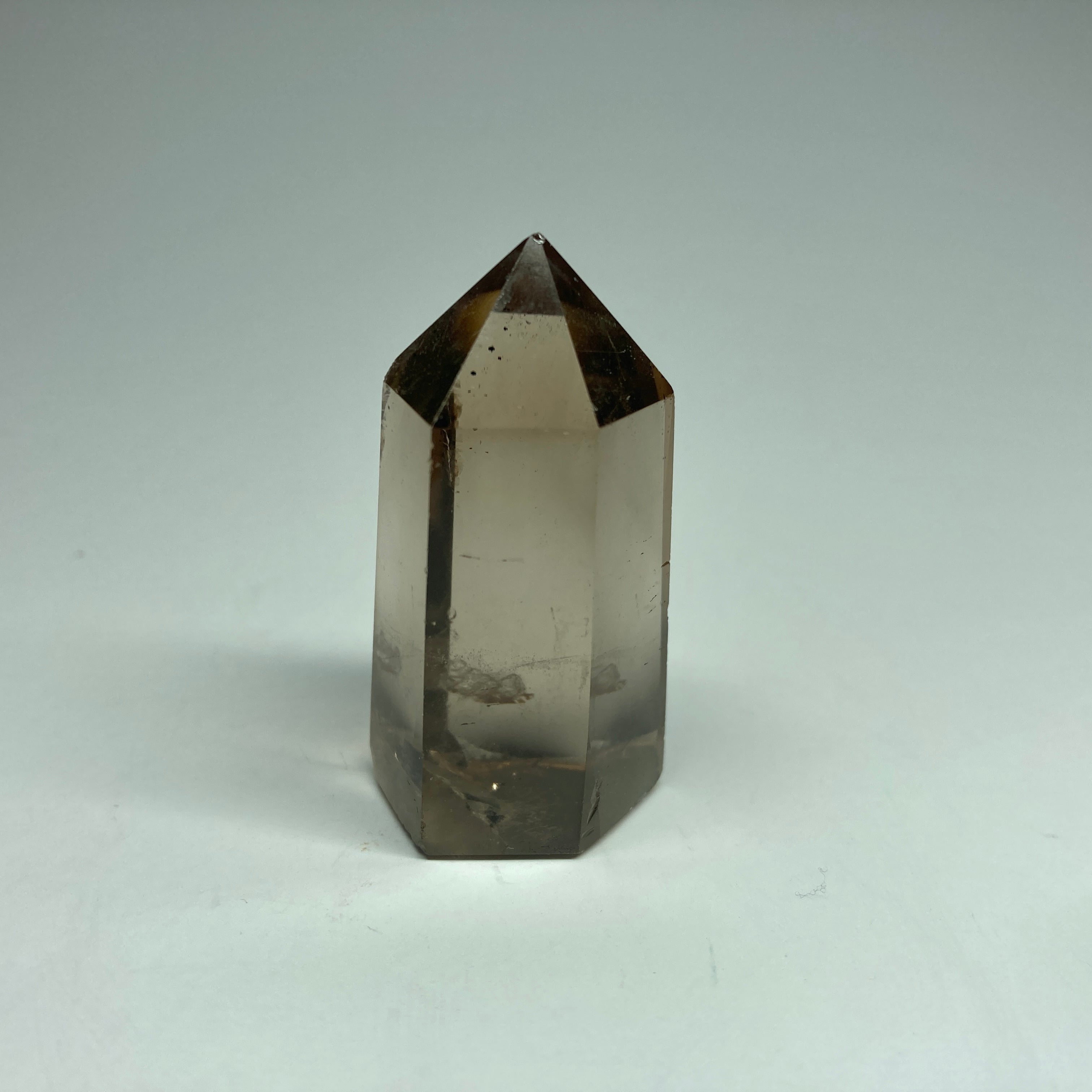 Natural Clear Smoky Quartz Crystal Point - Single Terminated Healing Stone for Meditation, Jewelry Making & Home Decor