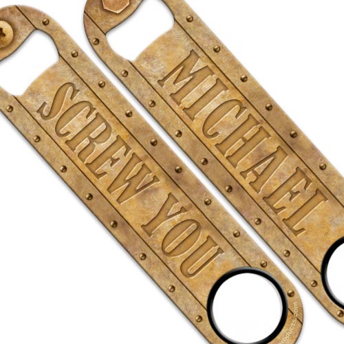 Custom Engraved Speed Bottle Opener - Durable Screw & Bolt Design - Multiple Color Options - Perfect for Bars, Parties, and Outdoor Adventures