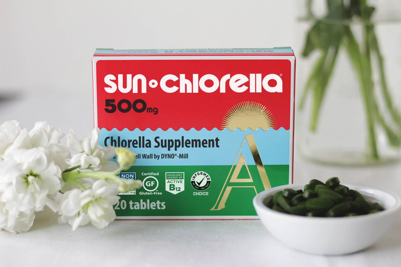 Sun Chlorella 500mg Tablets - 120 Count | Premium Organic Chlorella Supplement for Detox, Energy & Immune Support | Perfect for Daily Wellness Routine & Green Superfood Smoothies