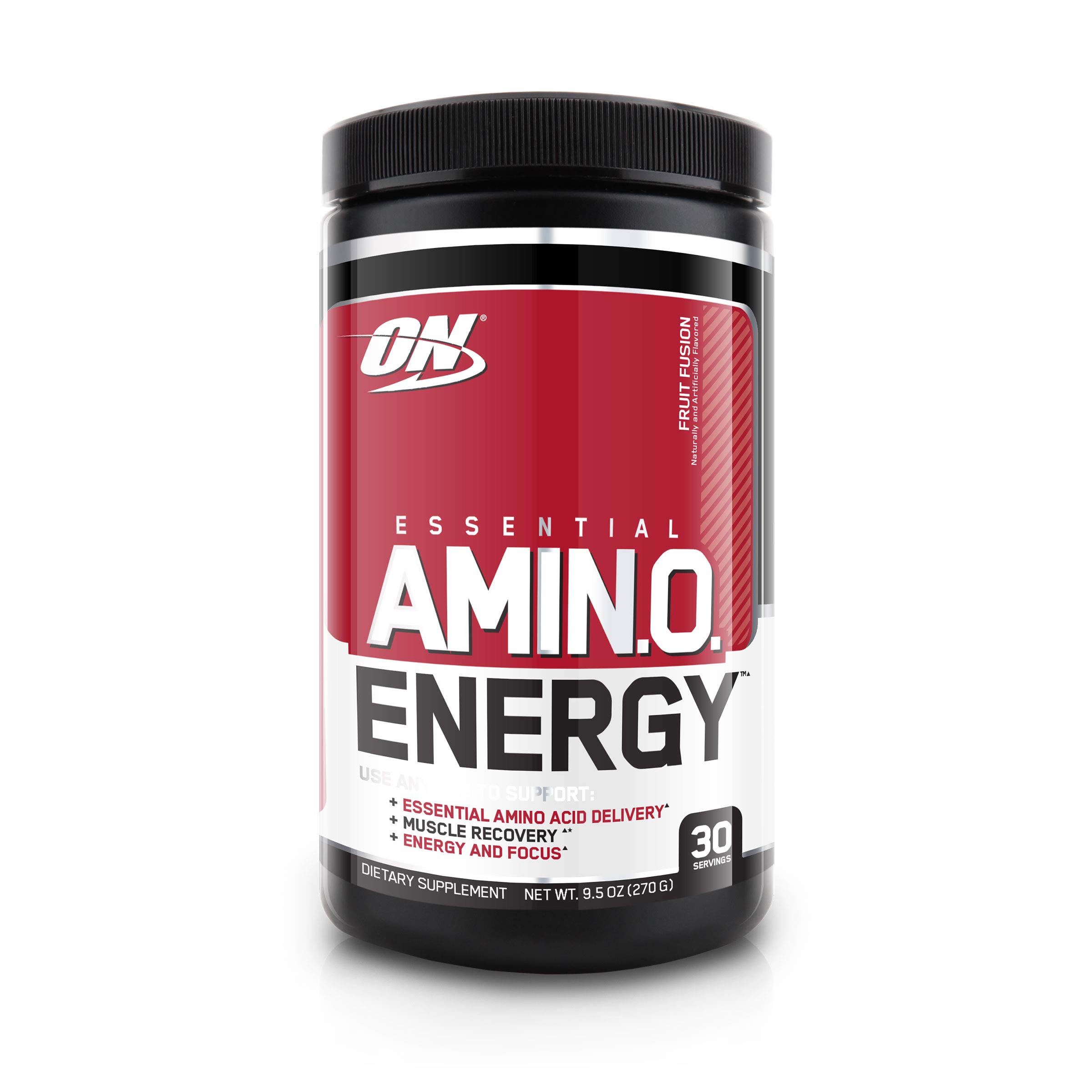 Optimum Nutrition Amino Energy Pre Workout Powder - Green Tea, BCAA, Amino Acids, Keto Friendly with Green Coffee Extract - Fruit Fusion Flavor, 30 Servings for Gym, Fitness & Energy Boost