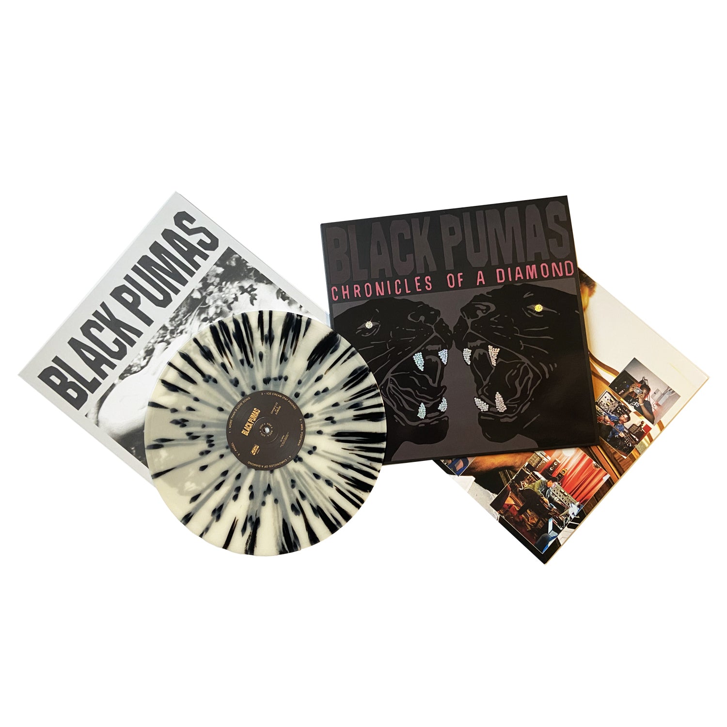 Black Pumas - Chronicles Of A Diamond (Midnight Edition Indie Exclusive Alternate Cover + Splatter Vinyl LP) | Limited Edition Collectible Record for Music Lovers & Vinyl Enthusiasts | Perfect for Home Listening, Gifts & Music Collections