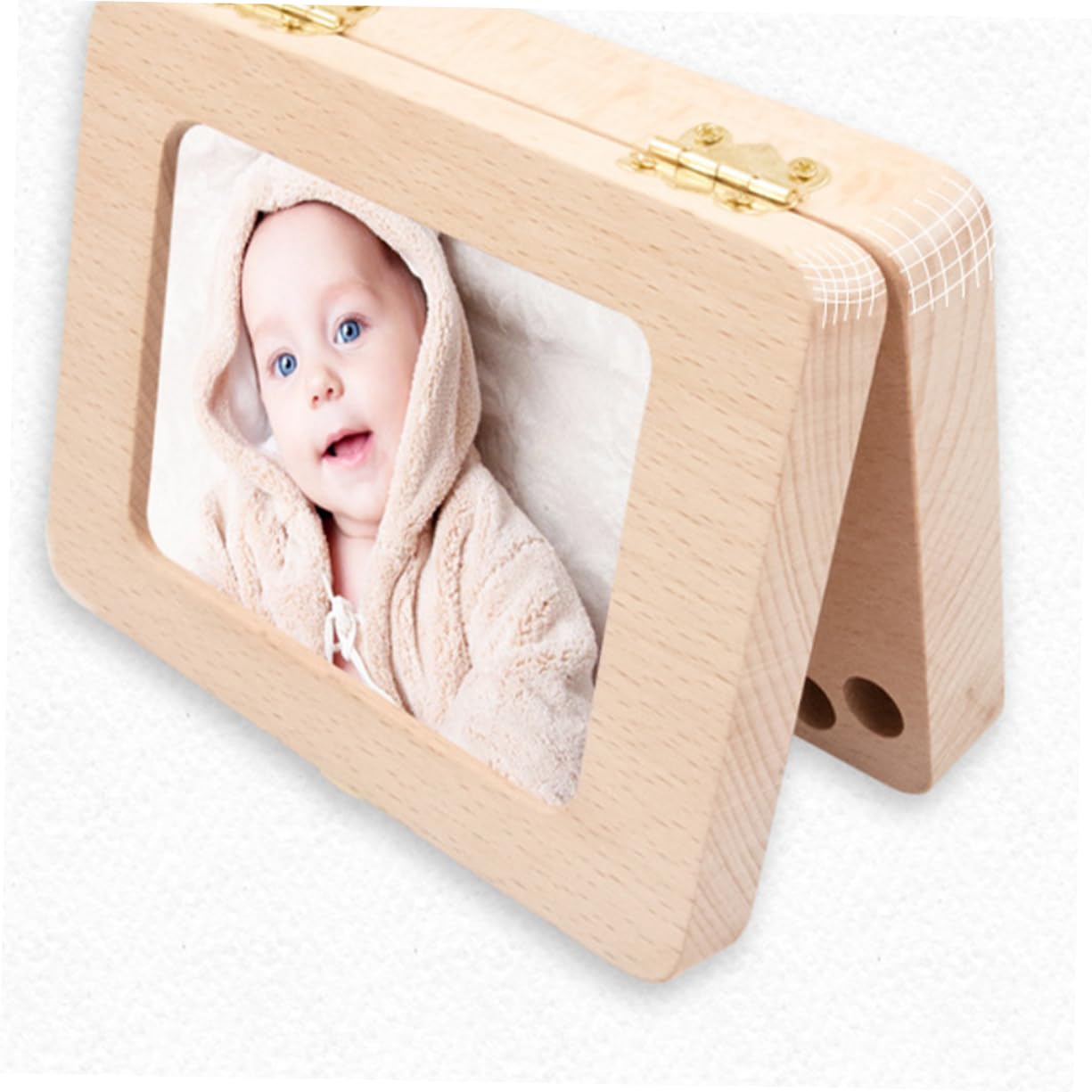 UPKOCH 3-Piece Wooden Baby Memory Box Set - First Tooth Keepsake Organizer, Newborn Shower Gift for Boys & Girls - Perfect for Storing Baby's First Curls, Hospital Bracelets and Milestone Mementos