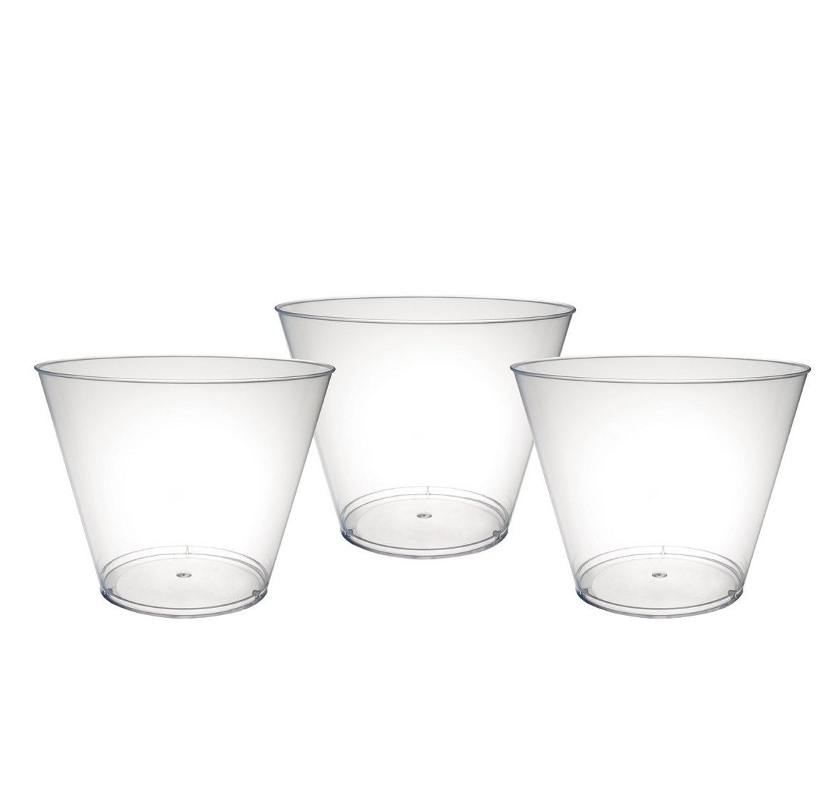 Disposable Plastic Party Cups - 5-Ounce Clear Tumblers for Drinks, Snacks & Fruits (40-Pack) - Perfect for Birthday Parties, BBQs, Picnics & Family Gatherings