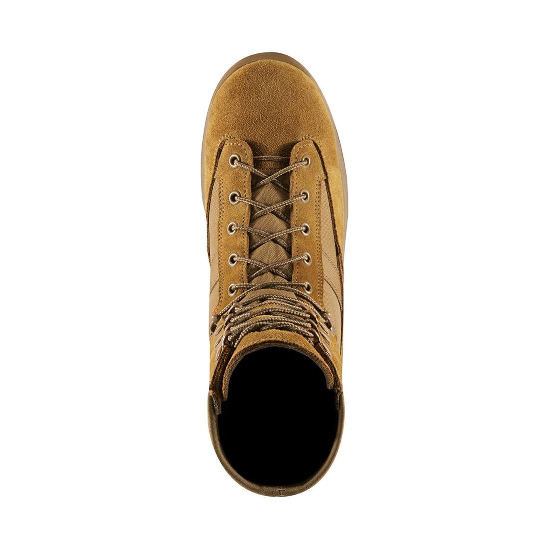 Reckoning 8 Hot Nano Toe Work Boots for Men - Coyote Brown Safety Shoes - Durable & Comfortable for Construction, Warehouse & Outdoor Work