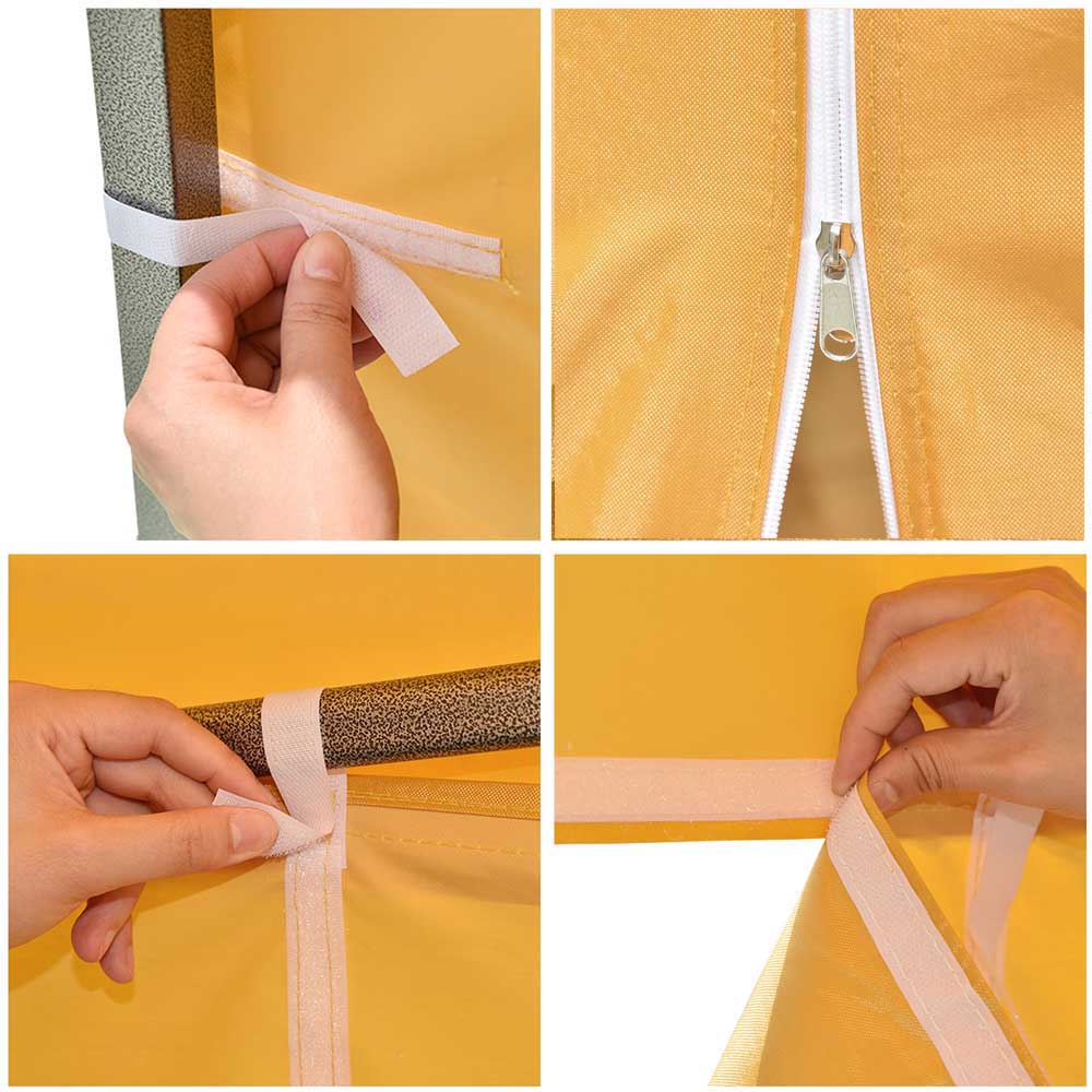 TheLAShop 1080D Heavy-Duty Canopy Sidewall with Zipper - 9'7