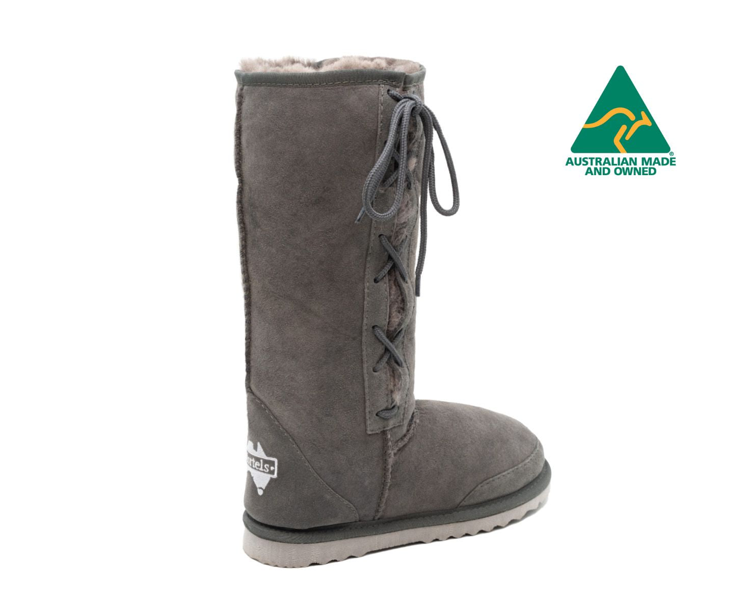 Classic Long Laced UGG Boots for Women & Men - Comfortable Winter Snow Boots Size M13-14 | Warm Fur Lined Slip-Resistant Shoes for Outdoor, Hiking & Cold Weather