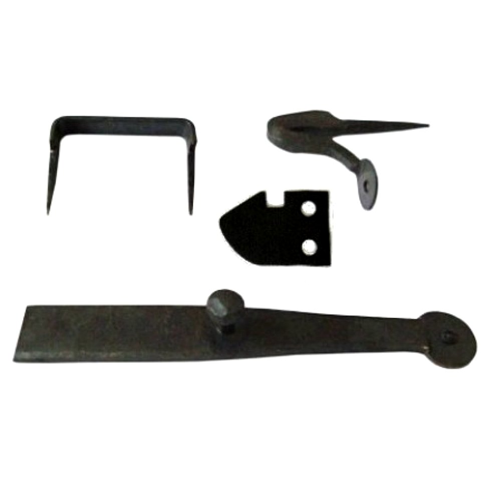 Handmade Colonial Wrought Iron Closet Latch Set - Kings Bay Vintage Door Hardware for Restoration Projects | Perfect for Historic Home Renovations & Antique Furniture Repair