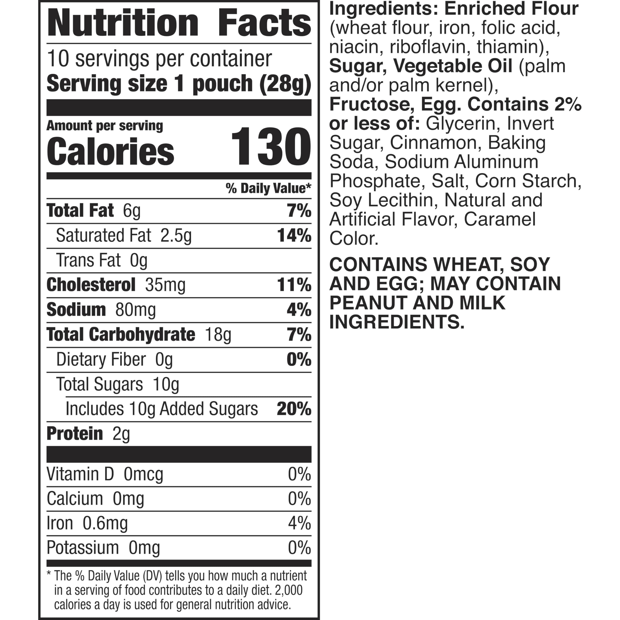 Pillsbury Mini Soft Baked Cinnamon Toast Crunch Cookies with CINNADUST - 10 Count Snack Bags for School Lunches, Office Snacks & On-the-Go Treats