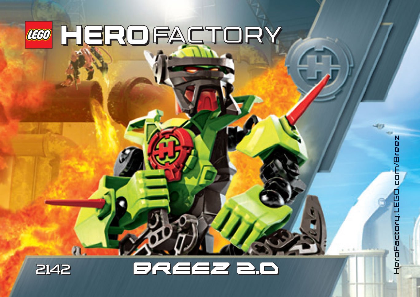 LEGO Hero Factory Breez 2.0 Building Set 2142 - Action Figure Construction Toy for Kids & Collectors | Creative Play, STEM Learning, and Gift Ideas