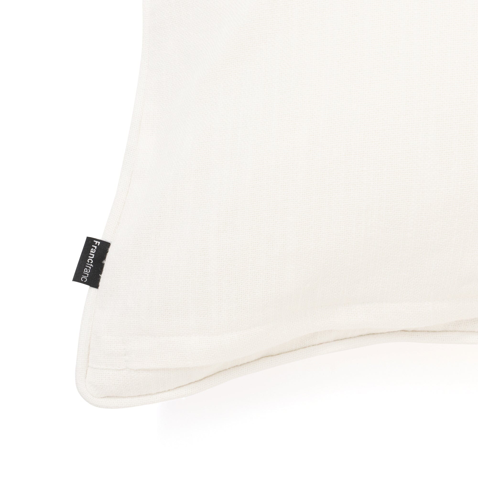 EMB Ornament D Cushion Cover 45x45cm White - Perfect for Sofa, Bed & Home Decor