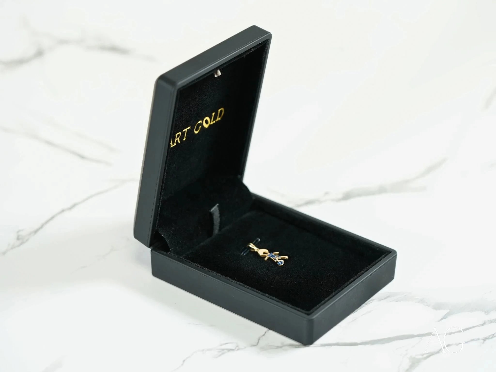 Golden Charm CZ Doll Pendant Necklace - Elegant Cubic Zirconia Jewelry for Women, Girls | Perfect Gift for Birthday, Anniversary, Valentine's Day