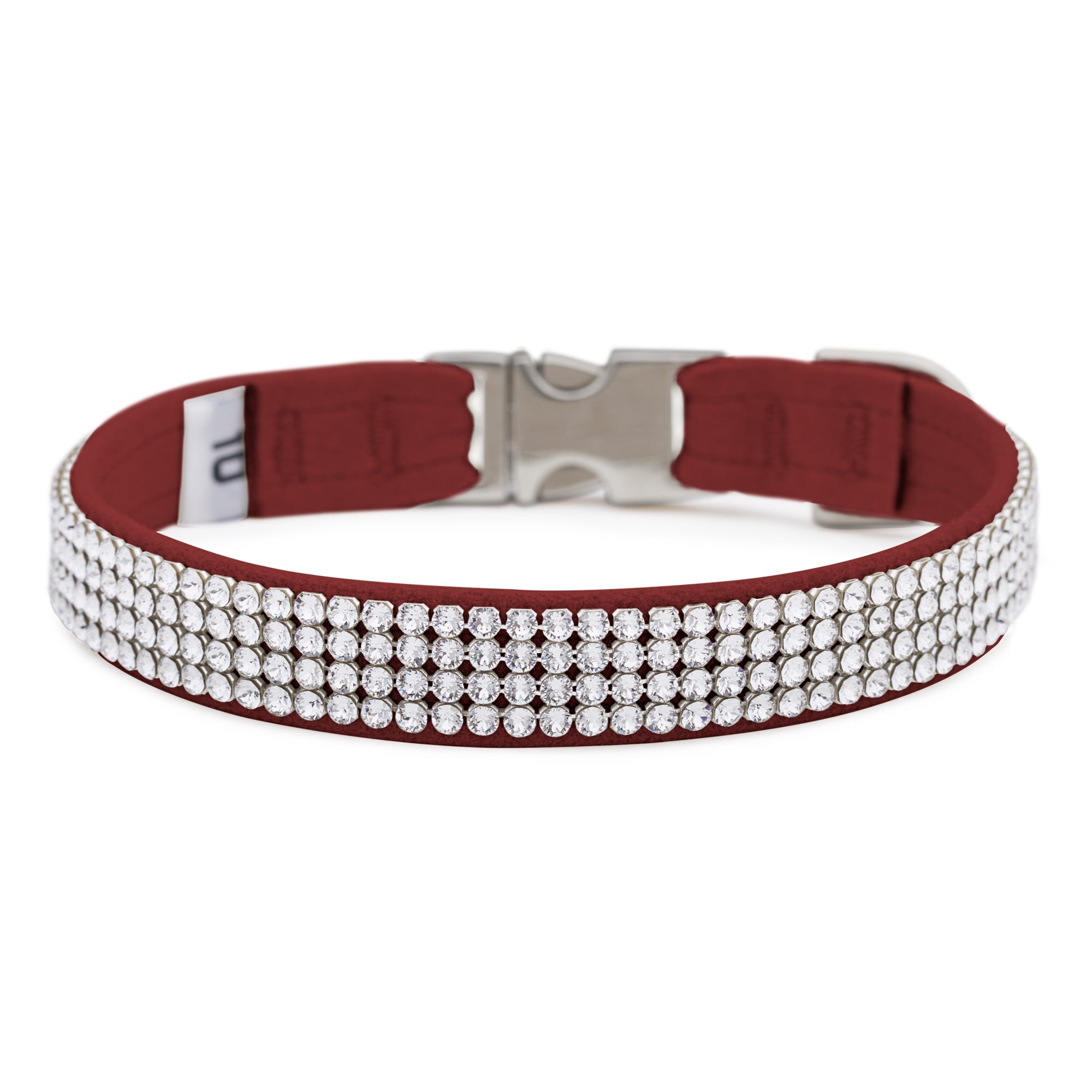 Burgundy 4 Row Giltmore Perfect Fit Collar for Men - Premium Adjustable Dress Shirt Collar Stays - Ideal for Business, Wedding & Formal Occasions