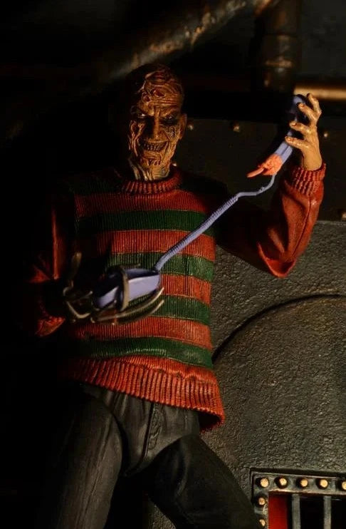 NECA Ultimate Freddy Krueger Action Figure - Nightmare on Elm Street Horror Movie Collectible - Perfect for Halloween Decor & Horror Fan Collections