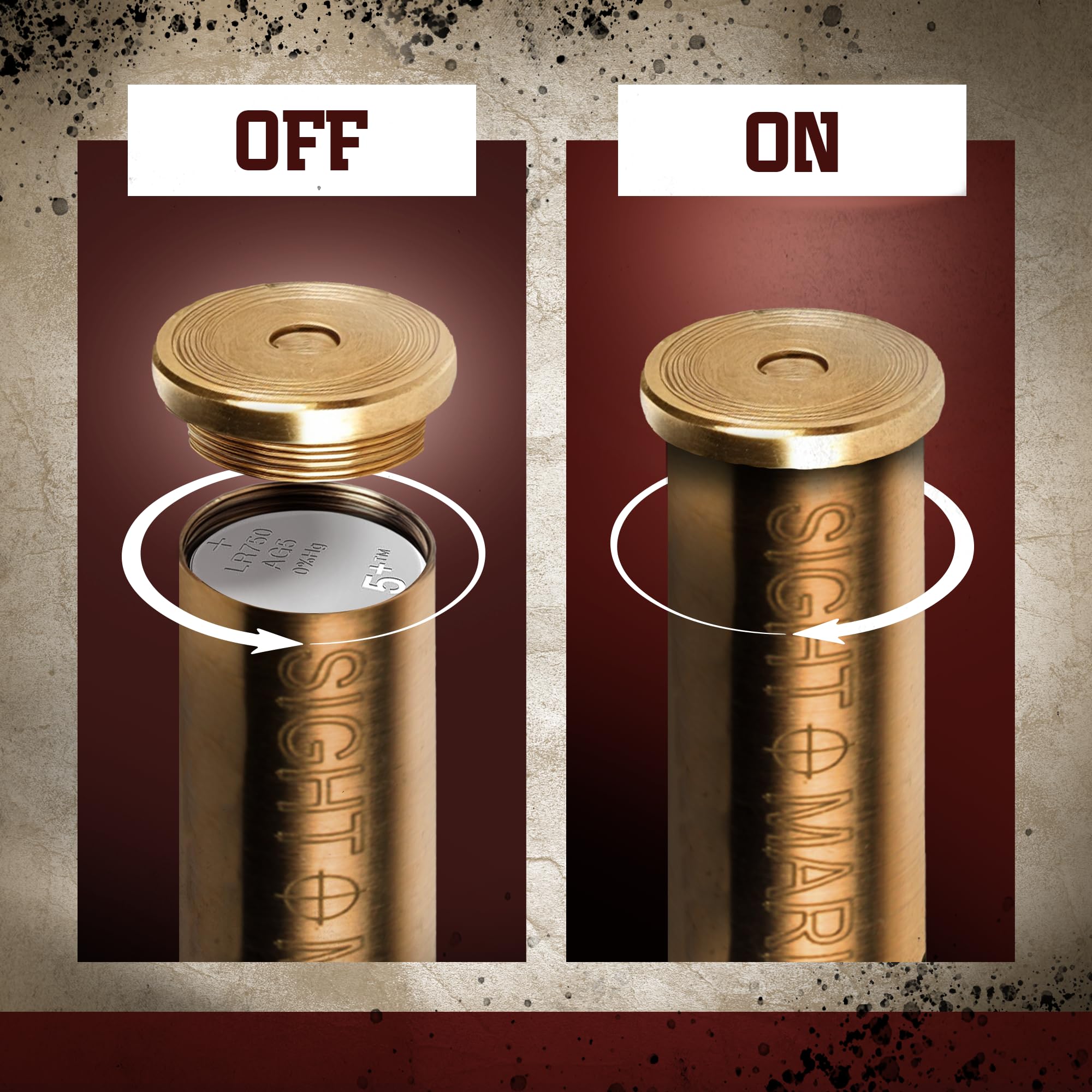 Sightmark Red Laser Rifle Boresight - Precision Gunsight for Hunting & Shooting | Easy Zeroing & Alignment for Rifles & Scopes