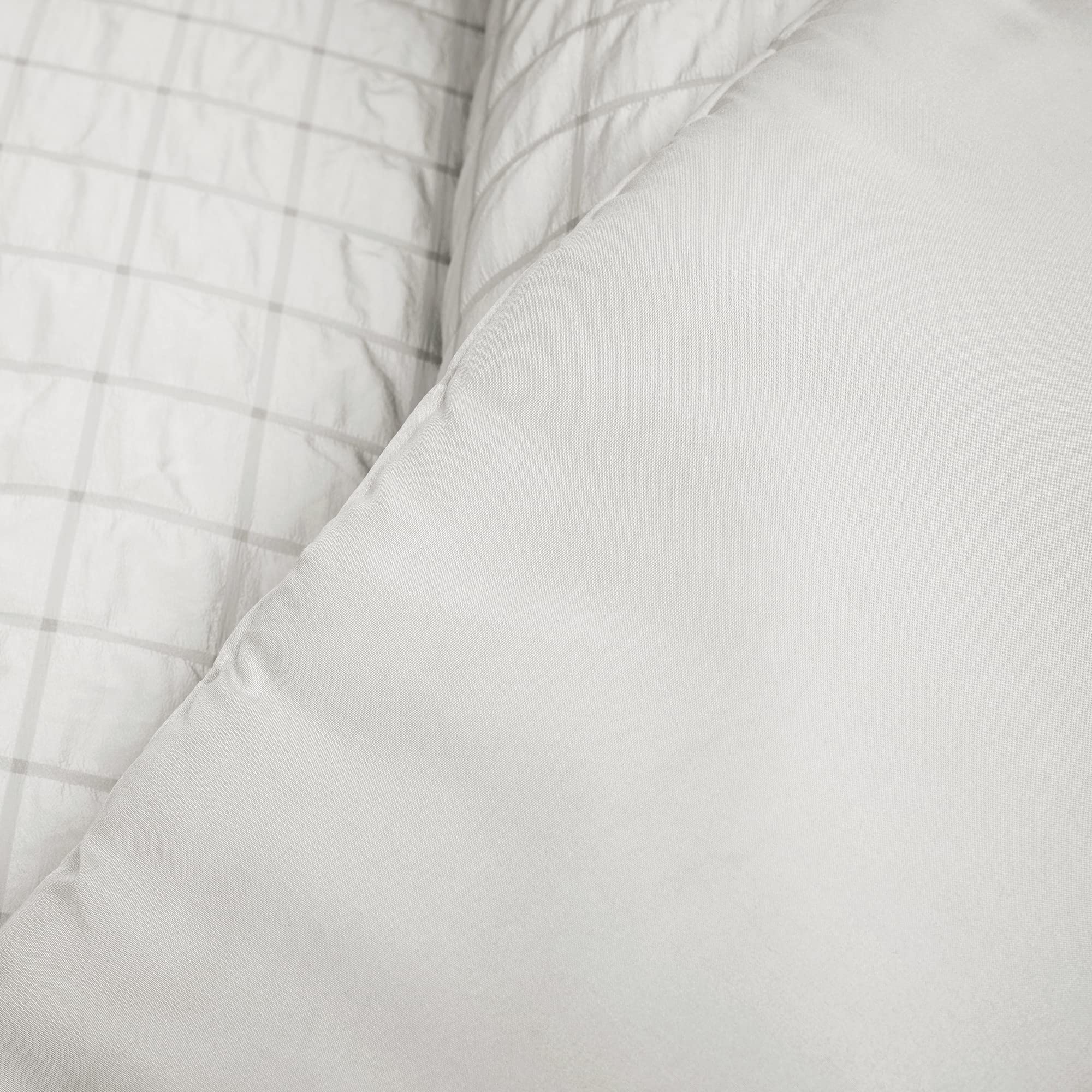 Lush Decor Crinkle Dobby Comforter Set - Full/Queen, Light Gray for Cozy Bedroom