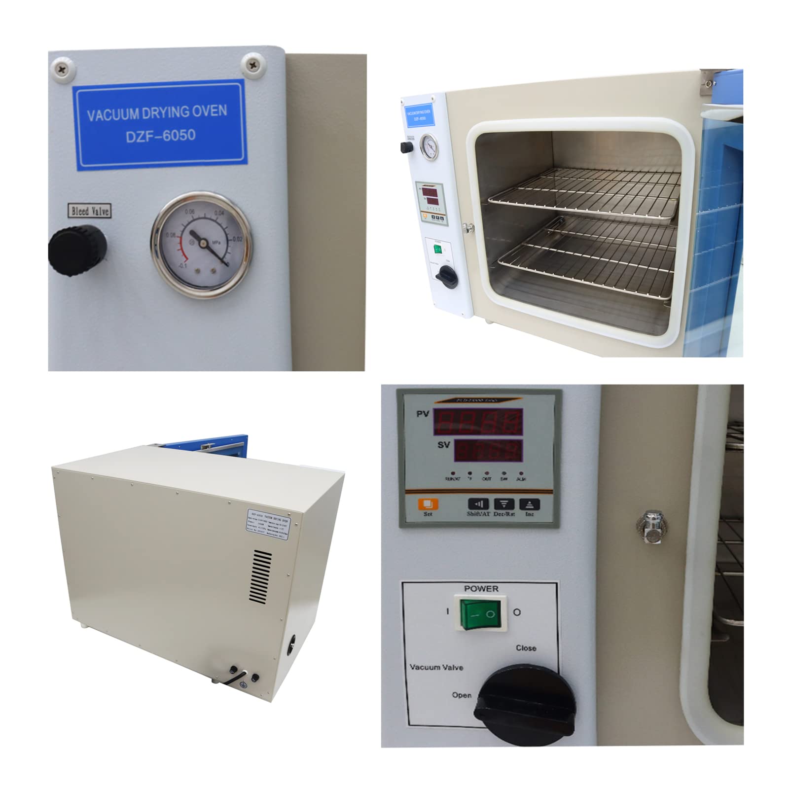 1.9 Cu Ft Vacuum Drying Oven for Industrial & Lab Use - Precise Temperature Control for Heat Treating, Baking & Sterilizing | Perfect for Electronics, Pharmaceuticals & Food Processing