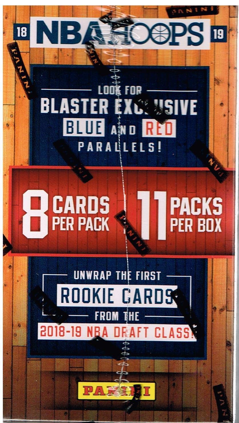 2018-2019 NBA Hoops Basketball Blaster Box - Guaranteed Autograph or Memorabilia Card per Box, Featuring Rookies & Stars Like Luka Doncic & Trae Young - Perfect for Collectors, Gift Giving & Fantasy Basketball Fans