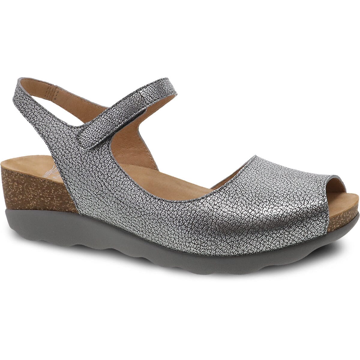 Dansko Marcy Pewter Metallic Comfortable Slip-On Shoes for Women - Perfect for Work, Nursing & All-Day Wear - Final Sale!