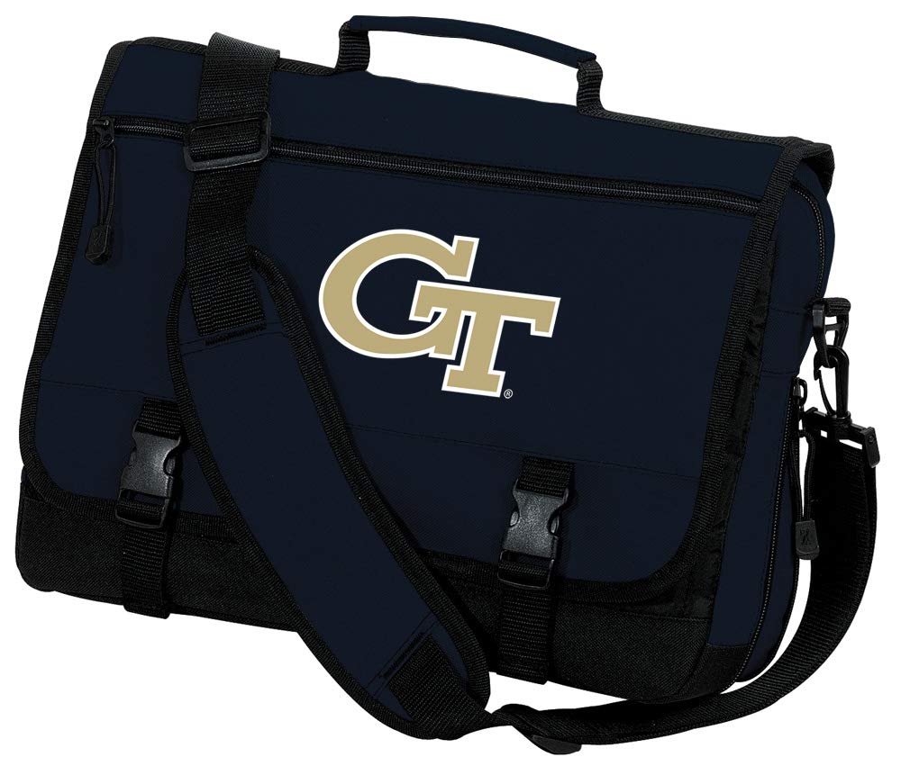 Georgia Tech Laptop Bag GT Computer Bag Messenger Briefcase for Students, Professionals, and Campus Commute