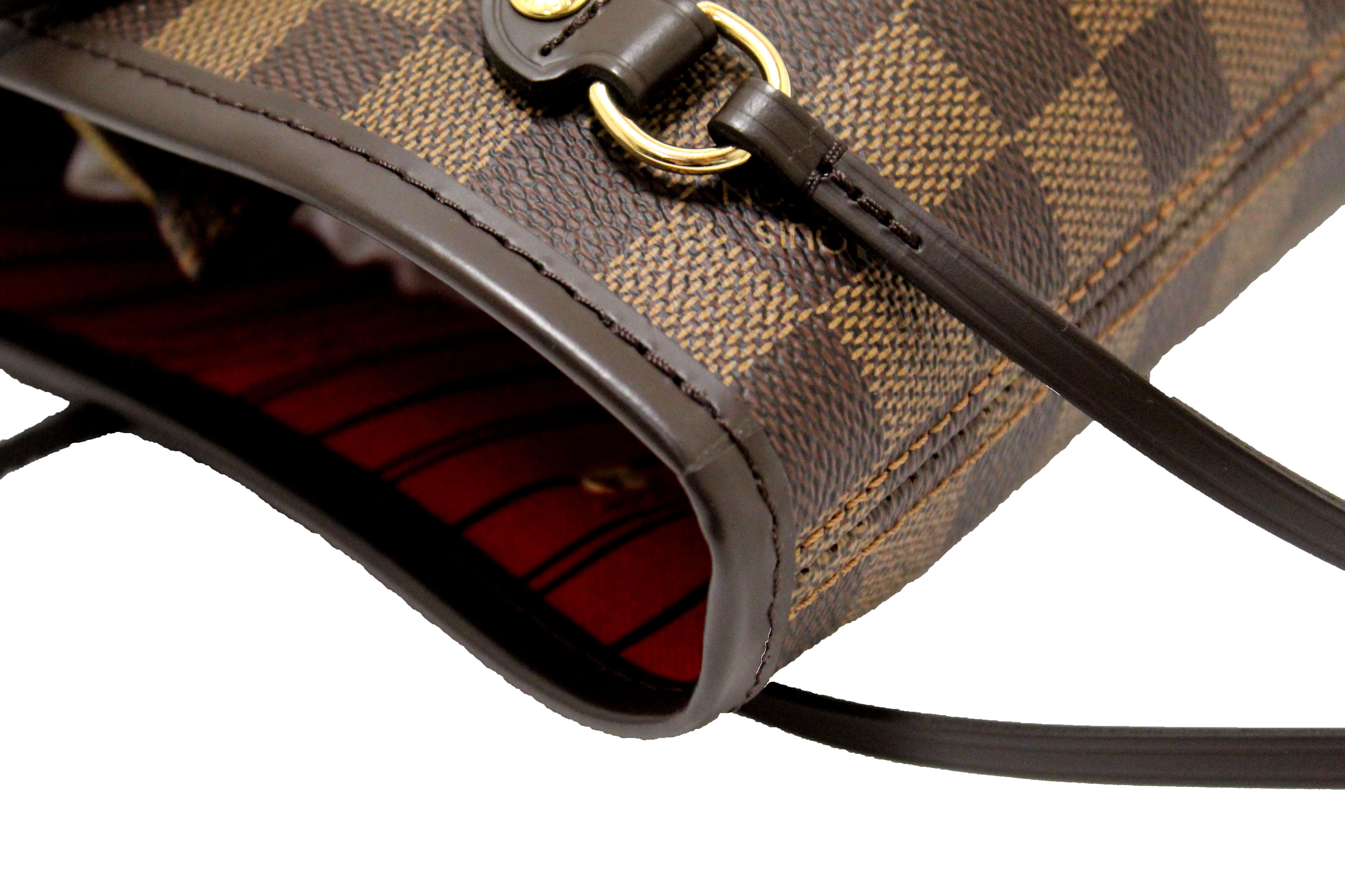 Authentic Louis Vuitton Damier Ebene Canvas Neverfull PM Shoulder Tote Bag - Luxury Handbag for Women, Perfect for Work, Travel & Everyday Use