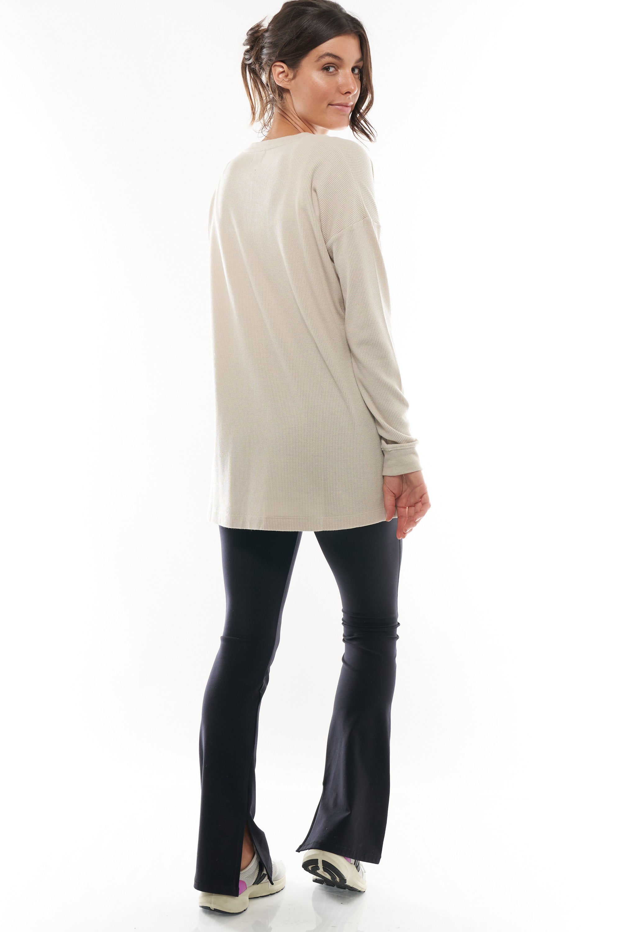 All For Us Waffle Henley Shirt for Men - Soft Cotton Knit Long Sleeve Casual Top - Perfect for Everyday Wear, Date Nights & Weekend Outings