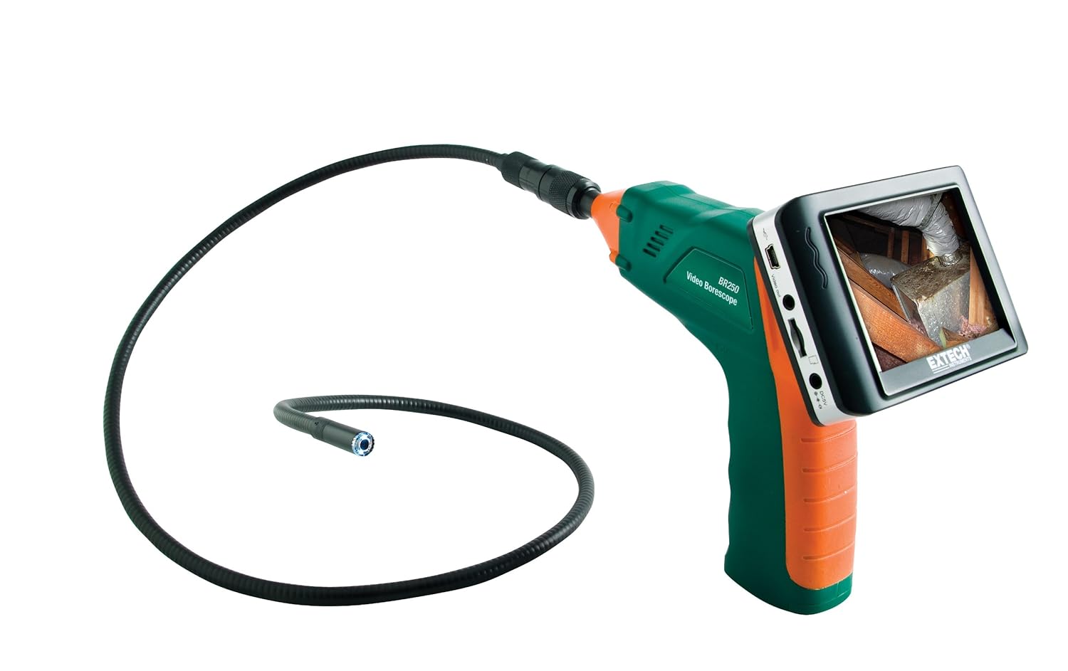 Extech BR250 Wireless Video Borescope - 9mm Diameter Inspection Camera with HD Resolution | Ideal for HVAC, Plumbing, Automotive & Industrial Maintenance