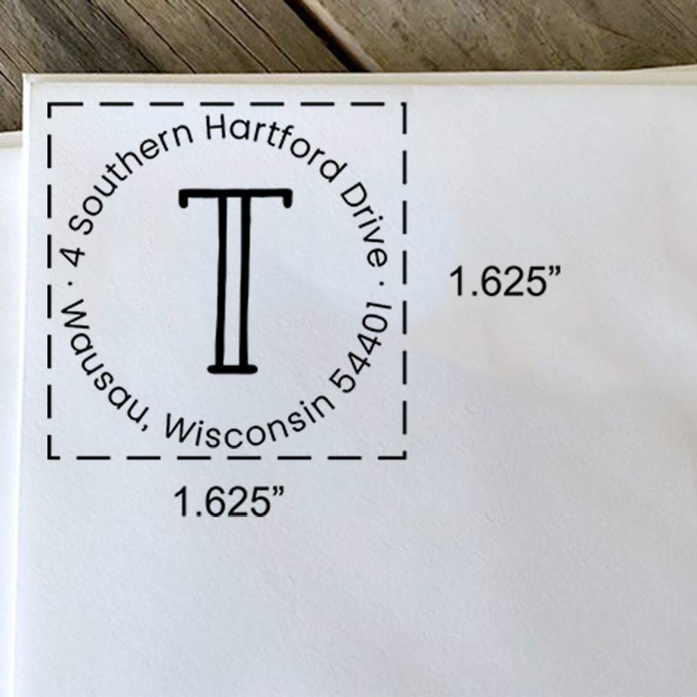 Custom Classic European Hand Stamp - Solid Oak Wood Stamp with Elegant Design | Perfect for Wedding Invitations, Certificates & DIY Crafts