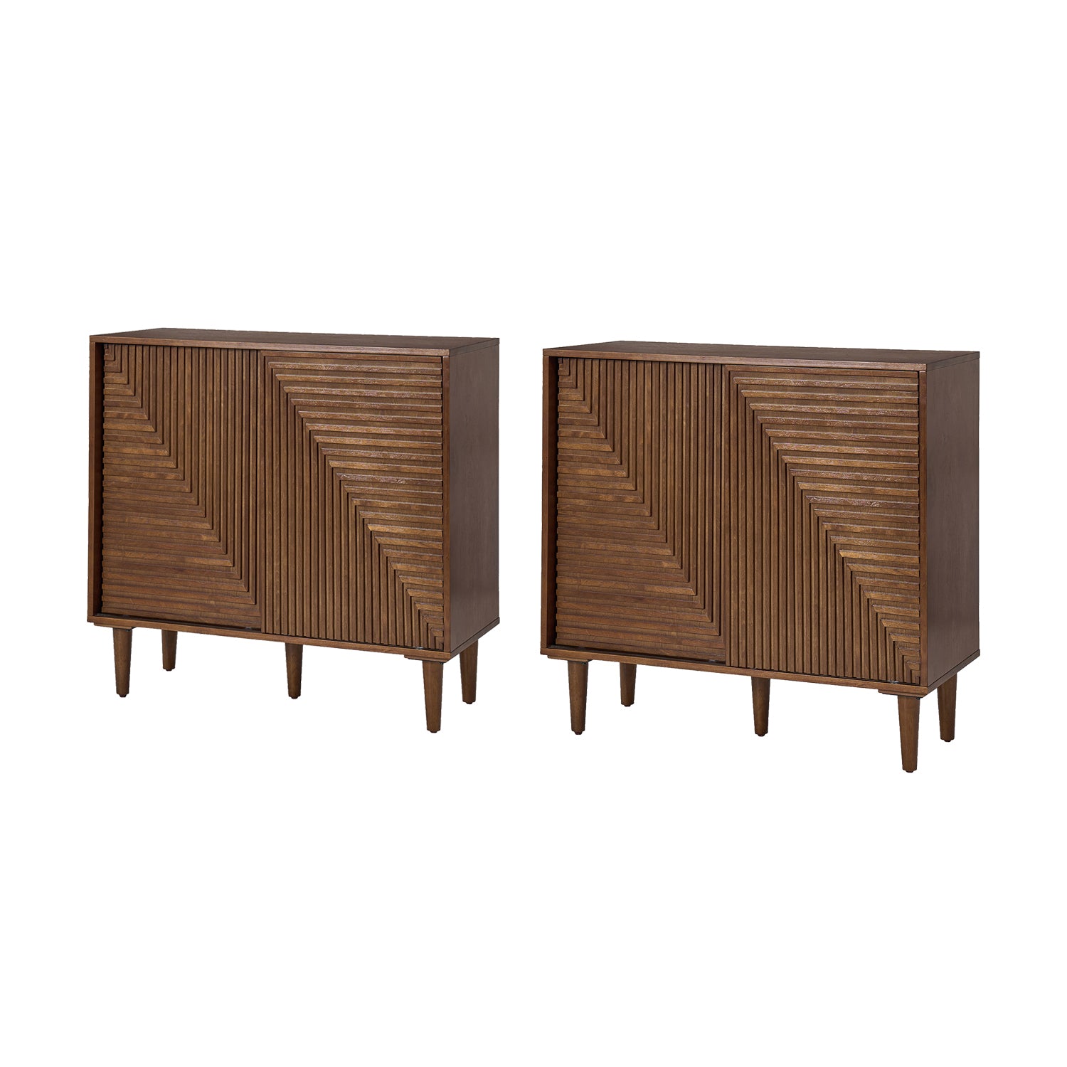 Archie 34-Inch Tall 2-Door Multifunctional Bar Cabinet with Adjustable Shelves - Modern Home Bar Storage for Living Room, Dining Room or Office (Optional Styles Available)
