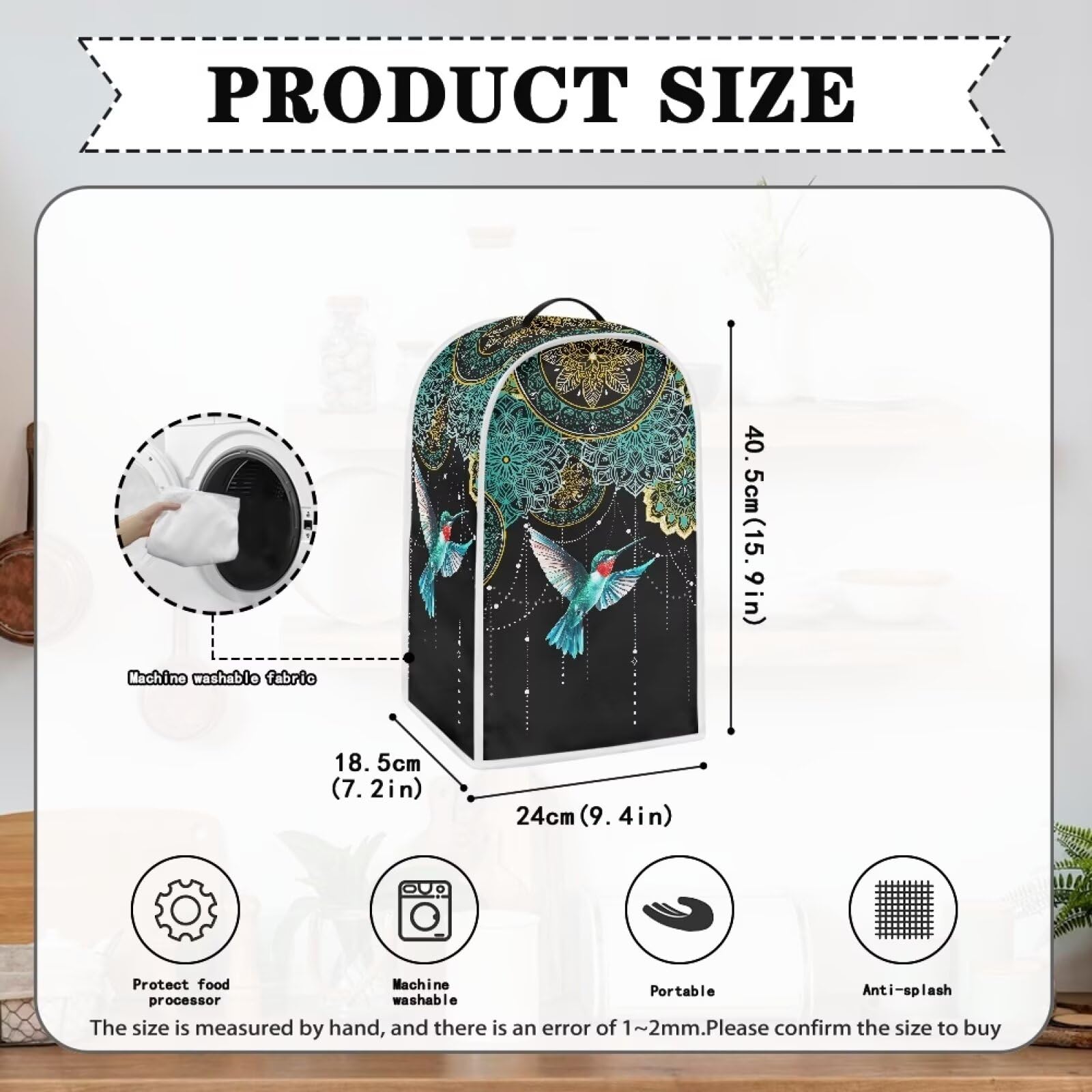 Hummingbird Blender Cover - Scratchproof Fabric Mixer Accessory for Kitchen & Home Decor