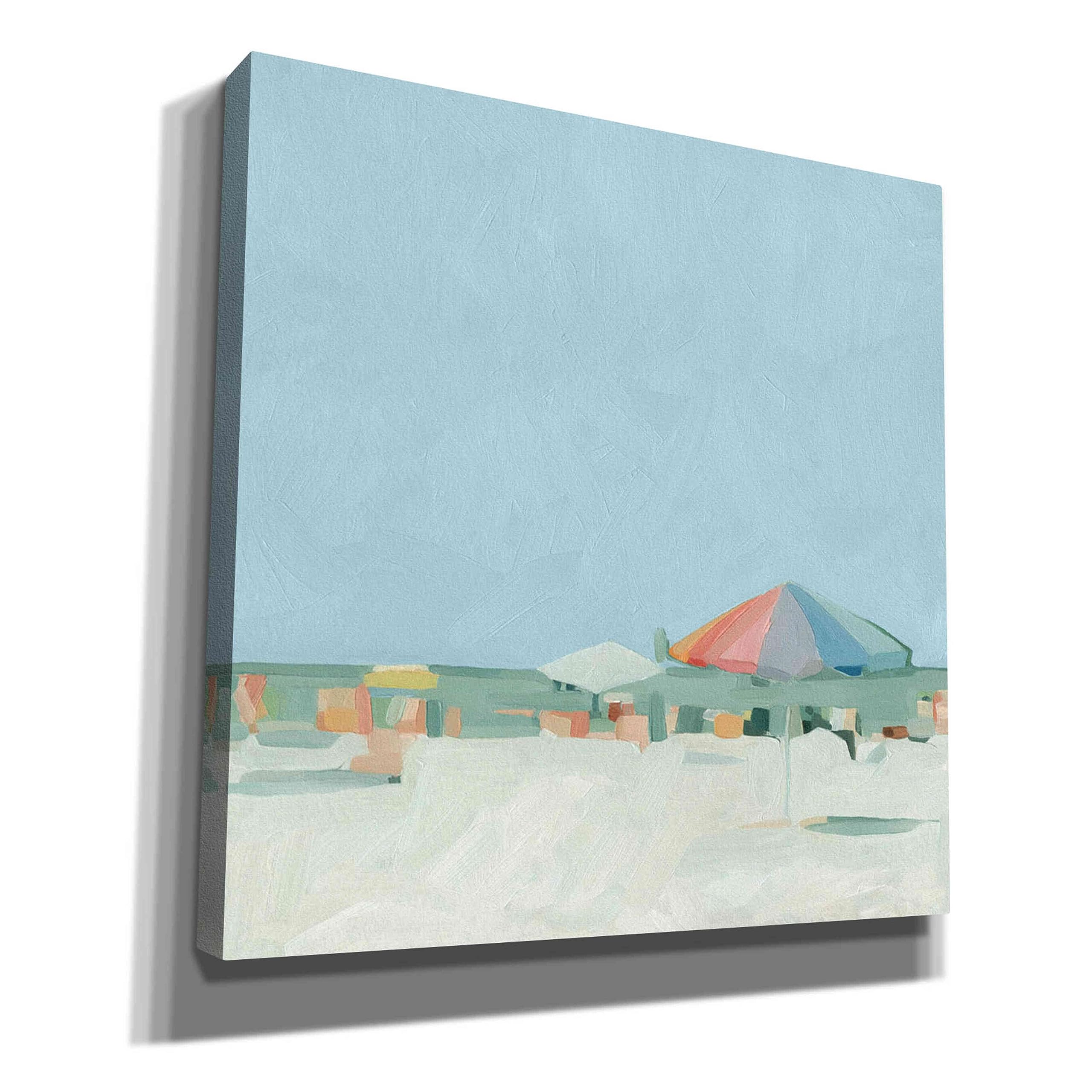 Emma Scarvey 'Summer Palette II' Graffiti Canvas Wall Art - 37x37 Inches - Modern Abstract Painting for Living Room, Bedroom & Office Decor