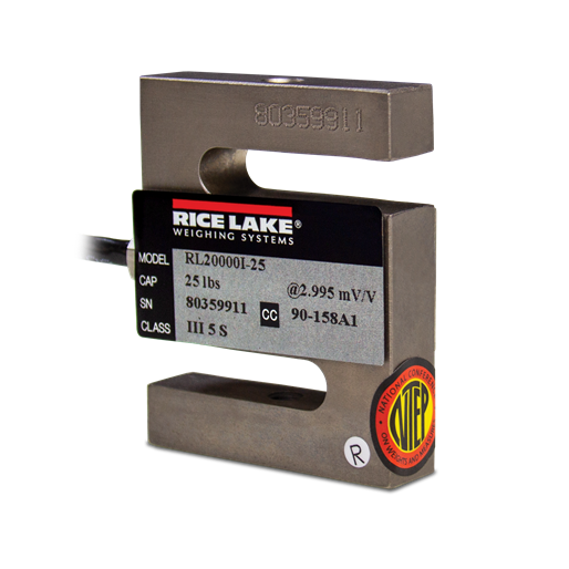Rice Lake RL20000I Alloy Steel S Beam Load Cell - High Precision Industrial Scale Sensor for Weighing & Force Measurement | Perfect for Warehouse, Shipping, and Manufacturing Applications