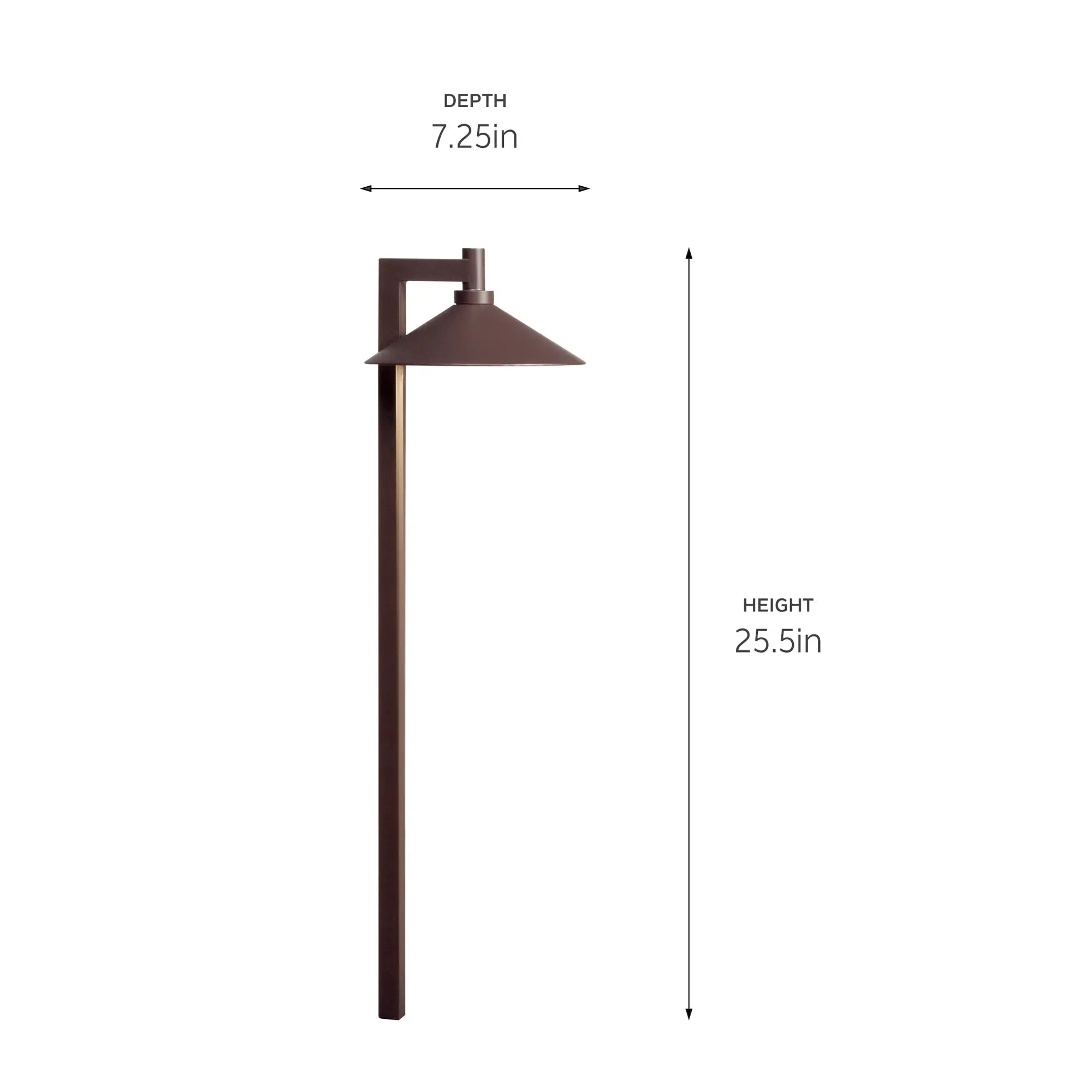 4.3W 302 Lumens LED Outdoor Path Light - Warm White 3000K - Centennial Brass Finish - Perfect for Garden Walkways, Driveways, and Landscape Lighting