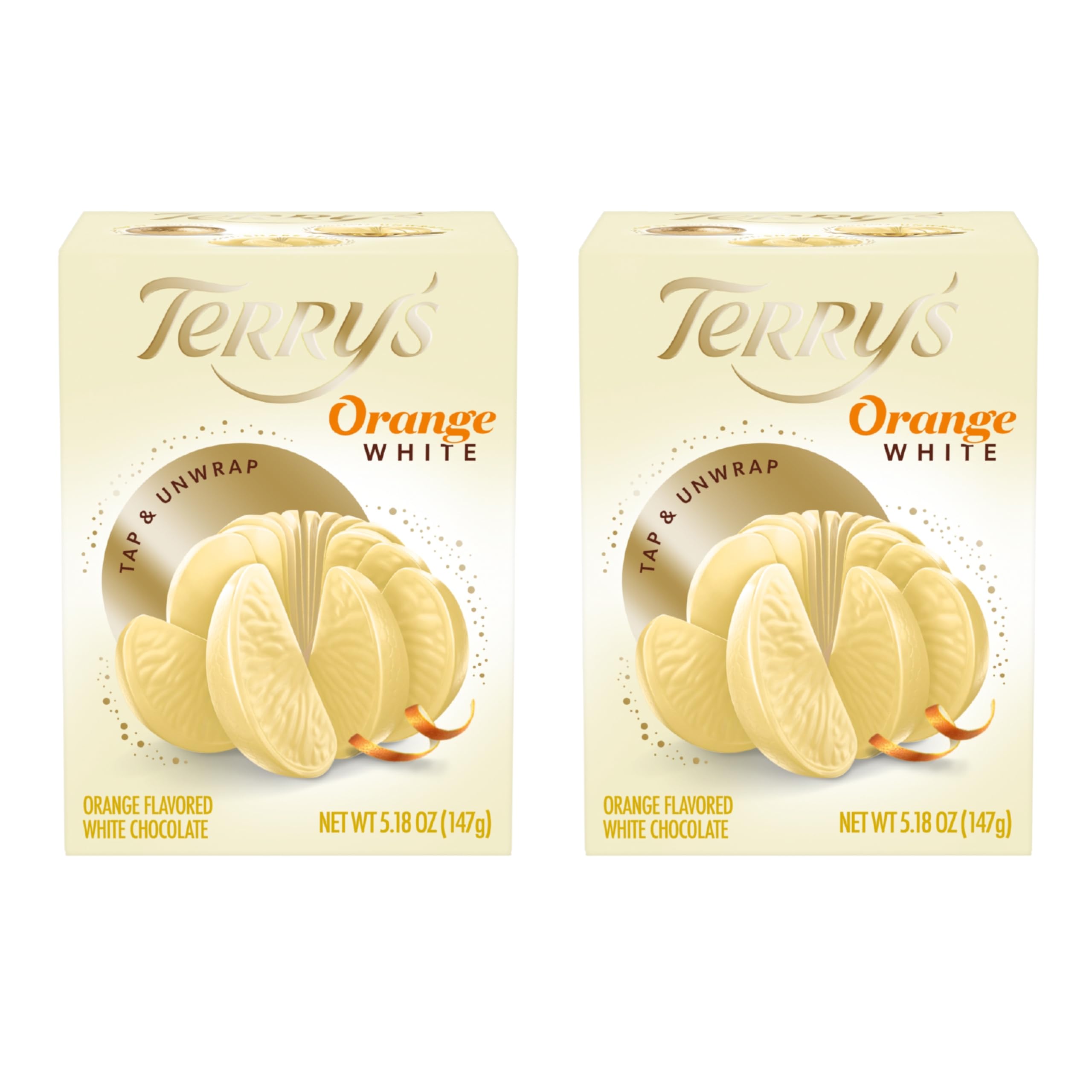 Terry's White Chocolate Orange 2-Pack - Perfect for Gifts & Desserts