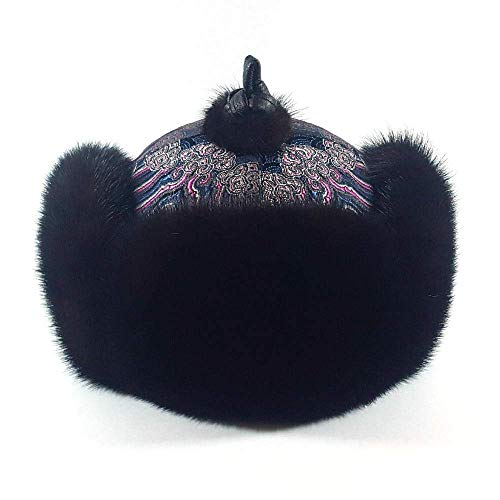 Premium Mongolian Sable Fur Hat - Authentic Traditional Winter Hat for Men & Women - Perfect for Cold Weather, Outdoor Activities & Cultural Events