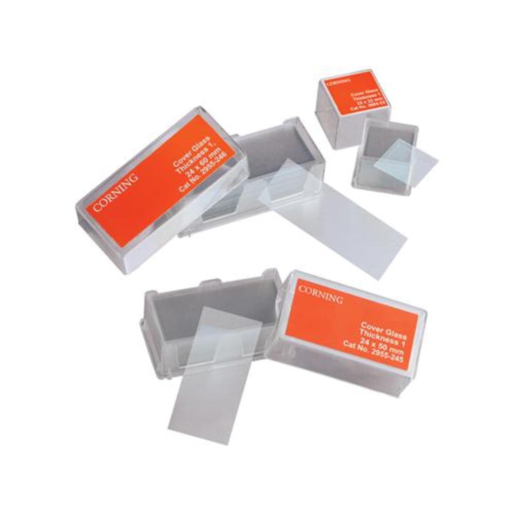 Corning 2975-245 Borosilicate Glass Rectangular #1 Cover Glass, 24mm x 50mm (Case of 1000) - Ideal for Laboratory Slides, Microscopy & Science Experiments